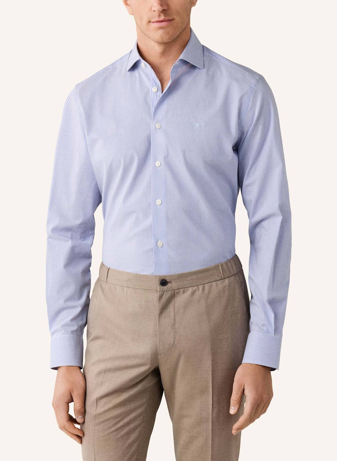HACKETT LONDON Freizeithemd BI STRETCH BENGAL: DUNKELBLAU