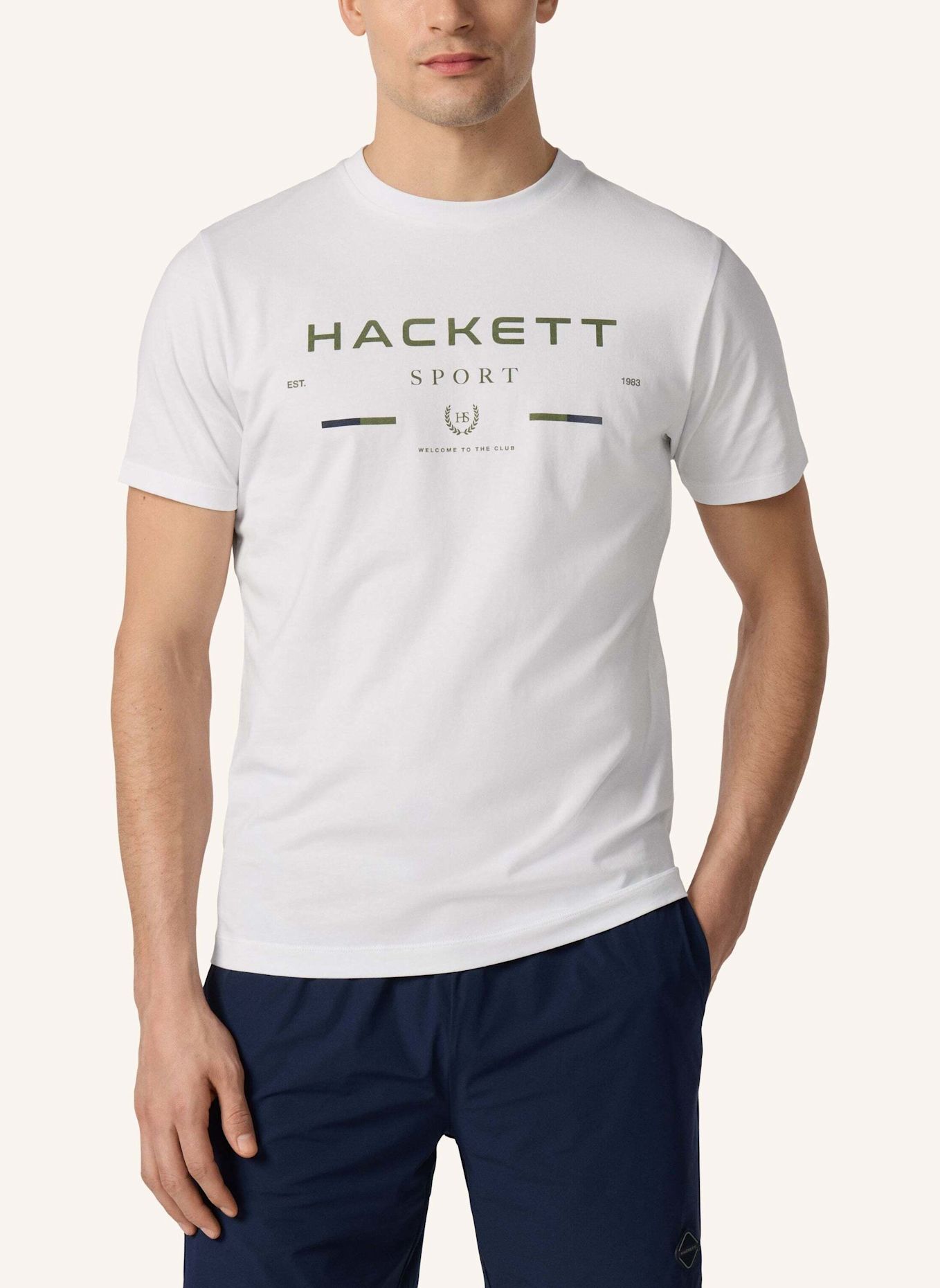 HACKETT LONDON T-Shirt HS LEGACY TEE: WEISS