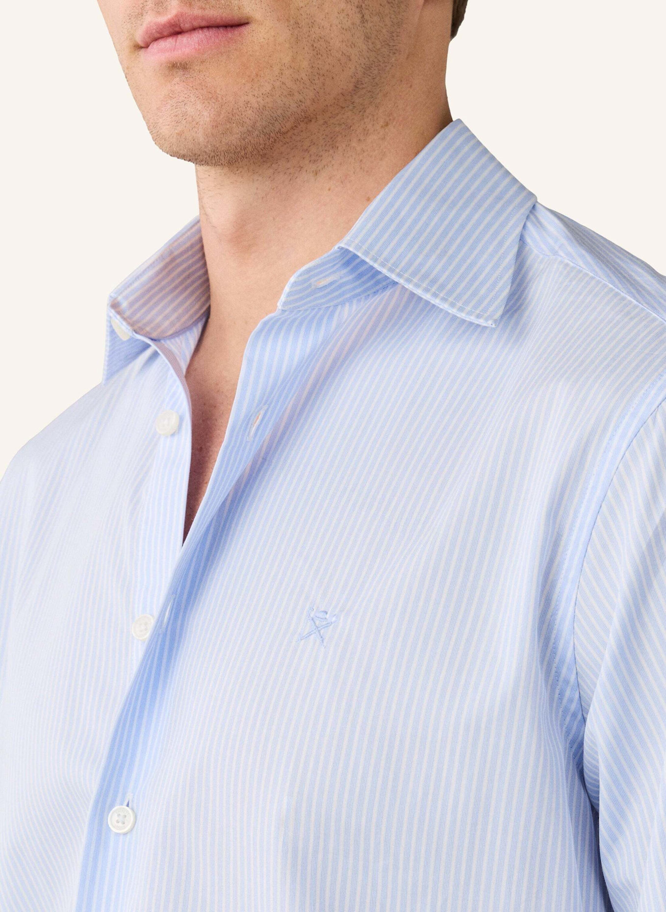 HACKETT LONDON Freizeithemd CITY AWNING STRIPE: HELLBLAU