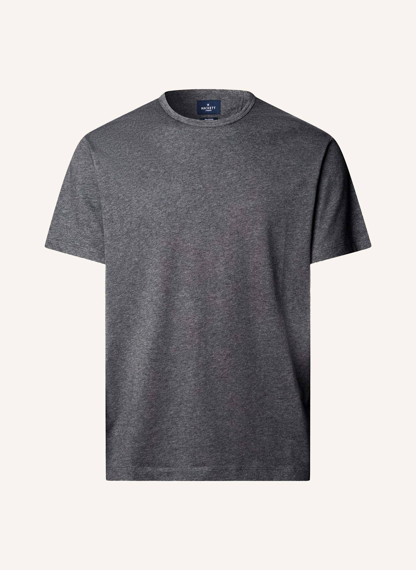 HACKETT LONDON T-Shirt PIMA COTTON TEE: DUNKELGRAU
