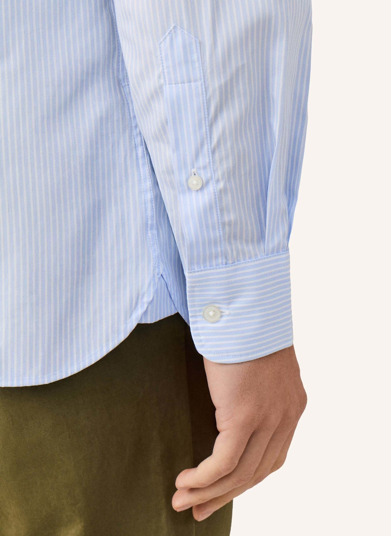 HACKETT LONDON Freizeithemd CITY AWNING STRIPE: HELLBLAU