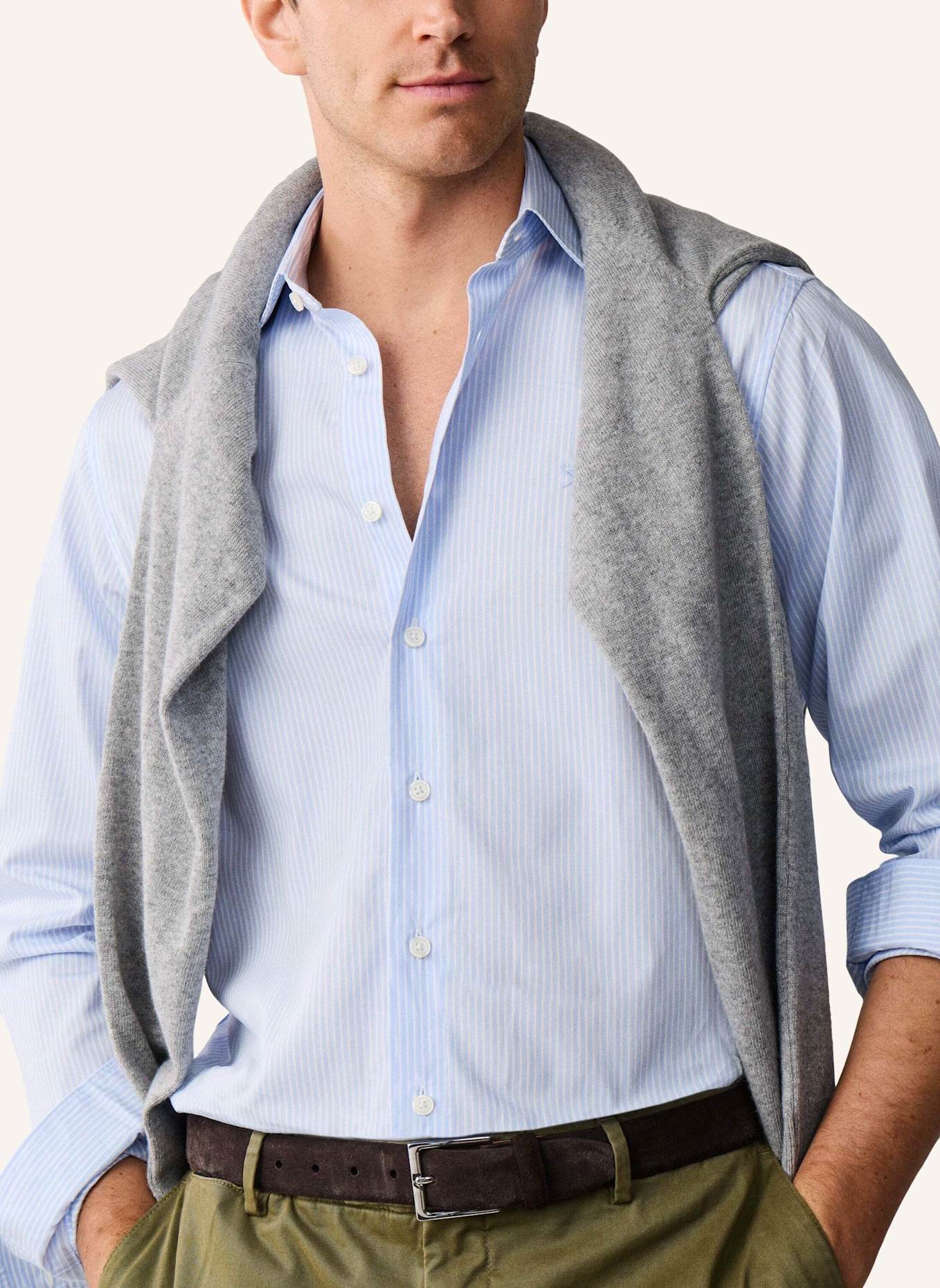 HACKETT LONDON Freizeithemd CITY AWNING STRIPE: HELLBLAU