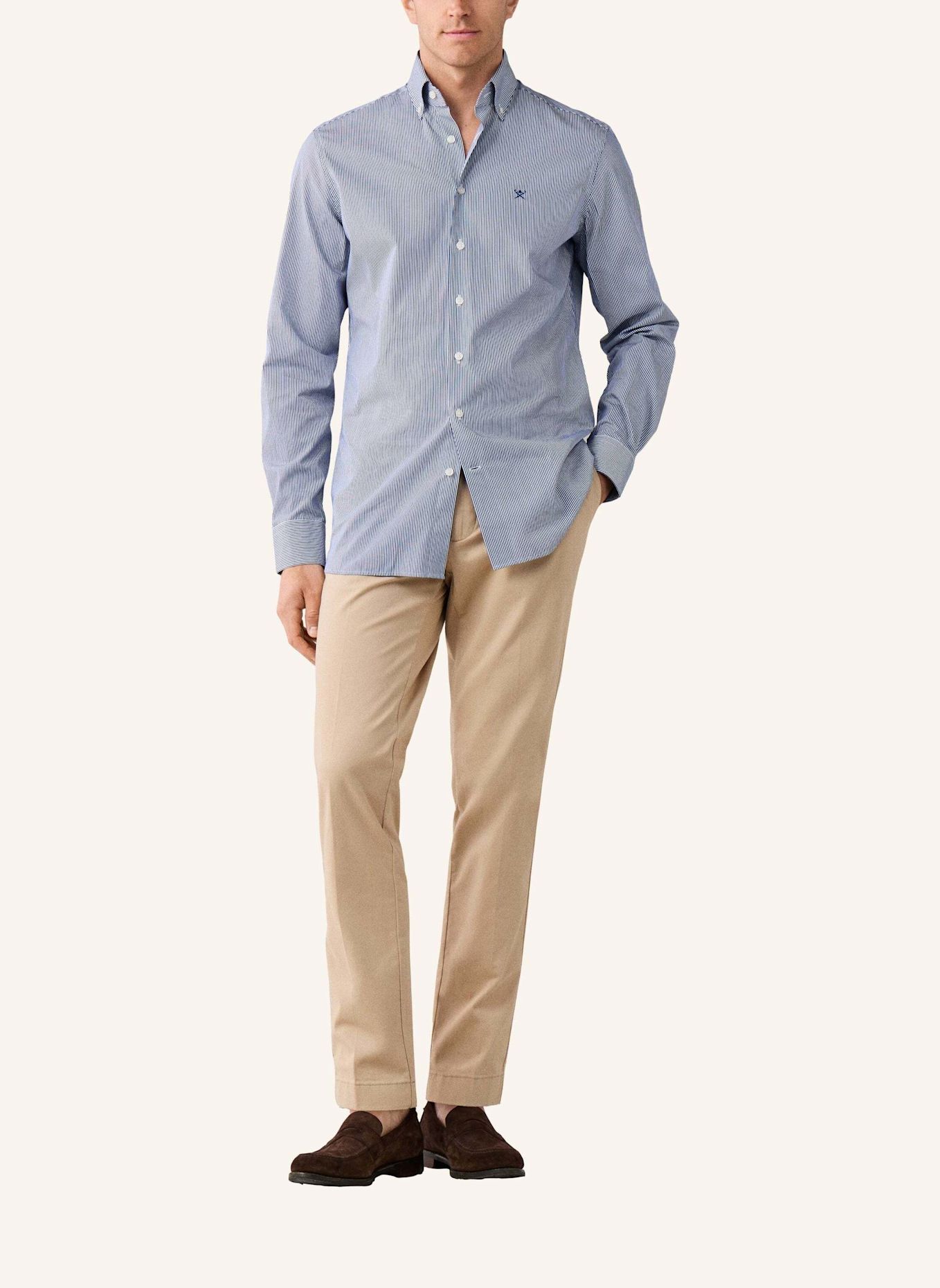 HACKETT LONDON Freizeithemd CITY DECK STRIPE: BLAU