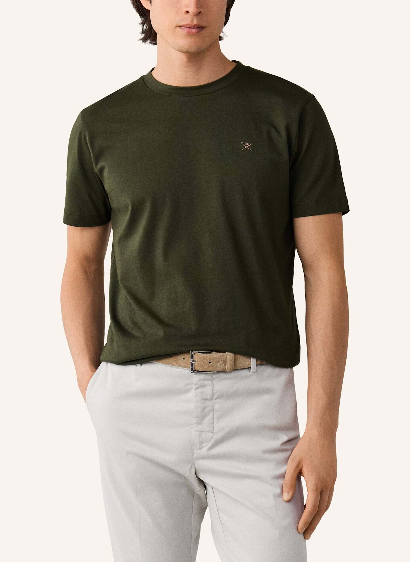 HACKETT LONDON T-Shirt SS LOGO TEE: GRÜN