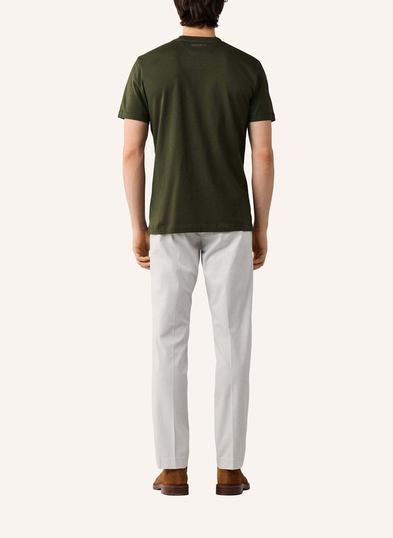 HACKETT LONDON T-Shirt SS LOGO TEE: GRÜN