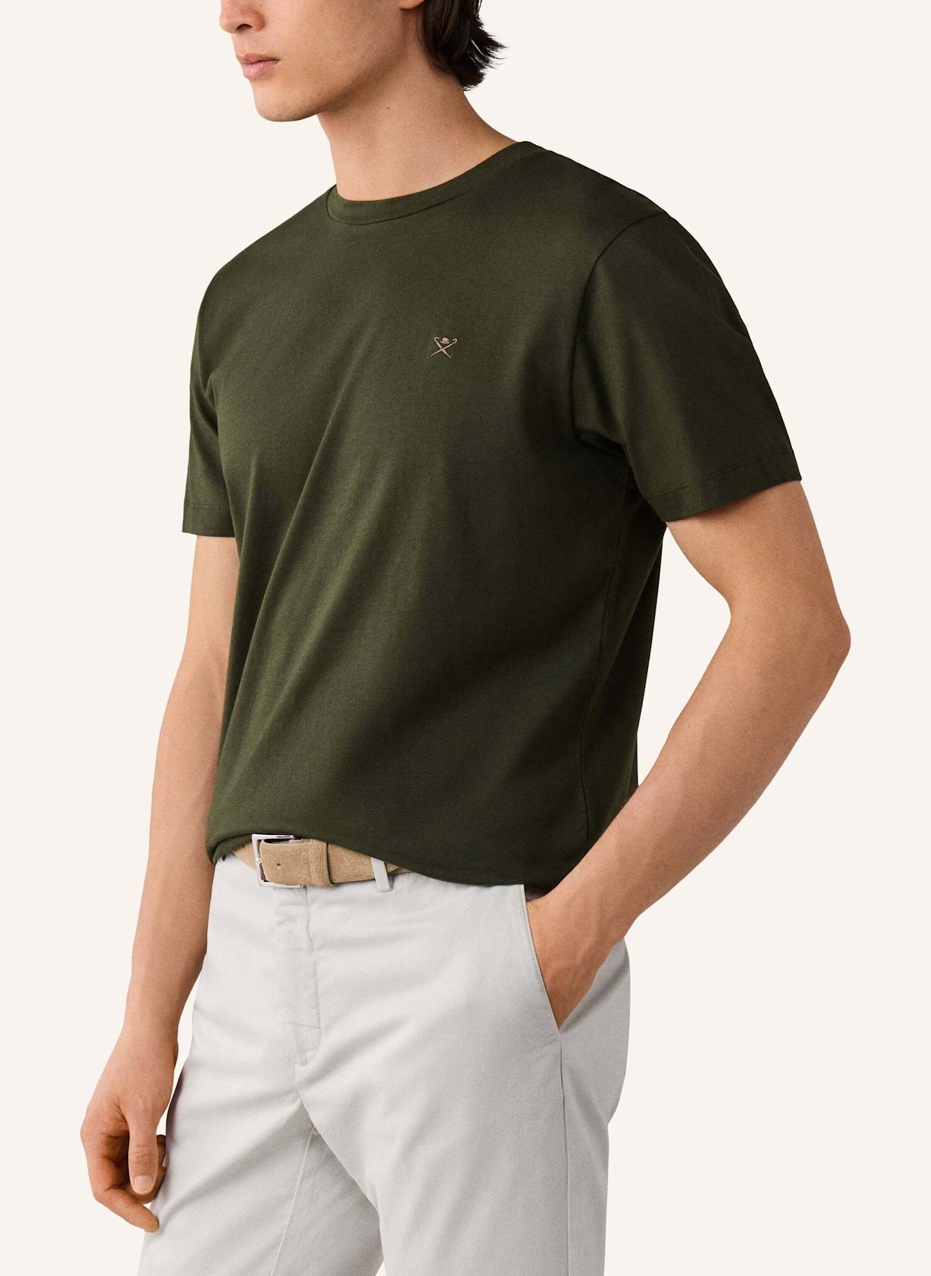 HACKETT LONDON T-Shirt SS LOGO TEE: GRÜN
