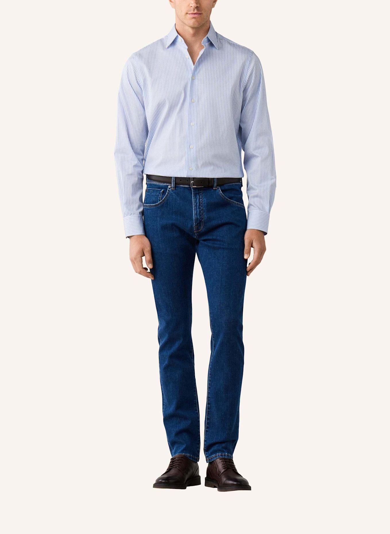 HACKETT LONDON Freizeithemd INTERLINE STR BLAZER: HELLBLAU