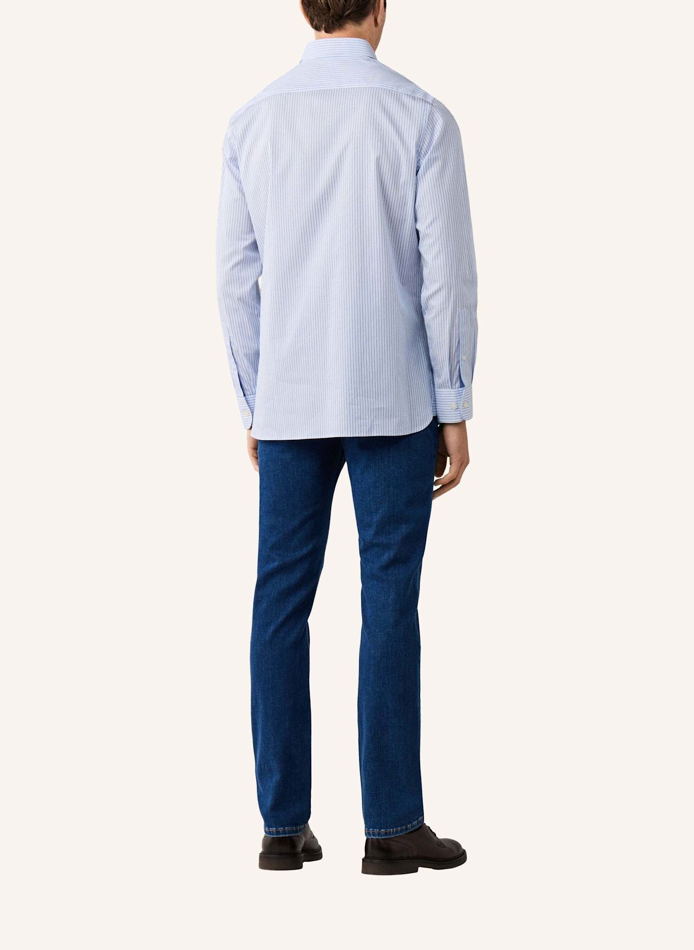 HACKETT LONDON Freizeithemd INTERLINE STR BLAZER: HELLBLAU