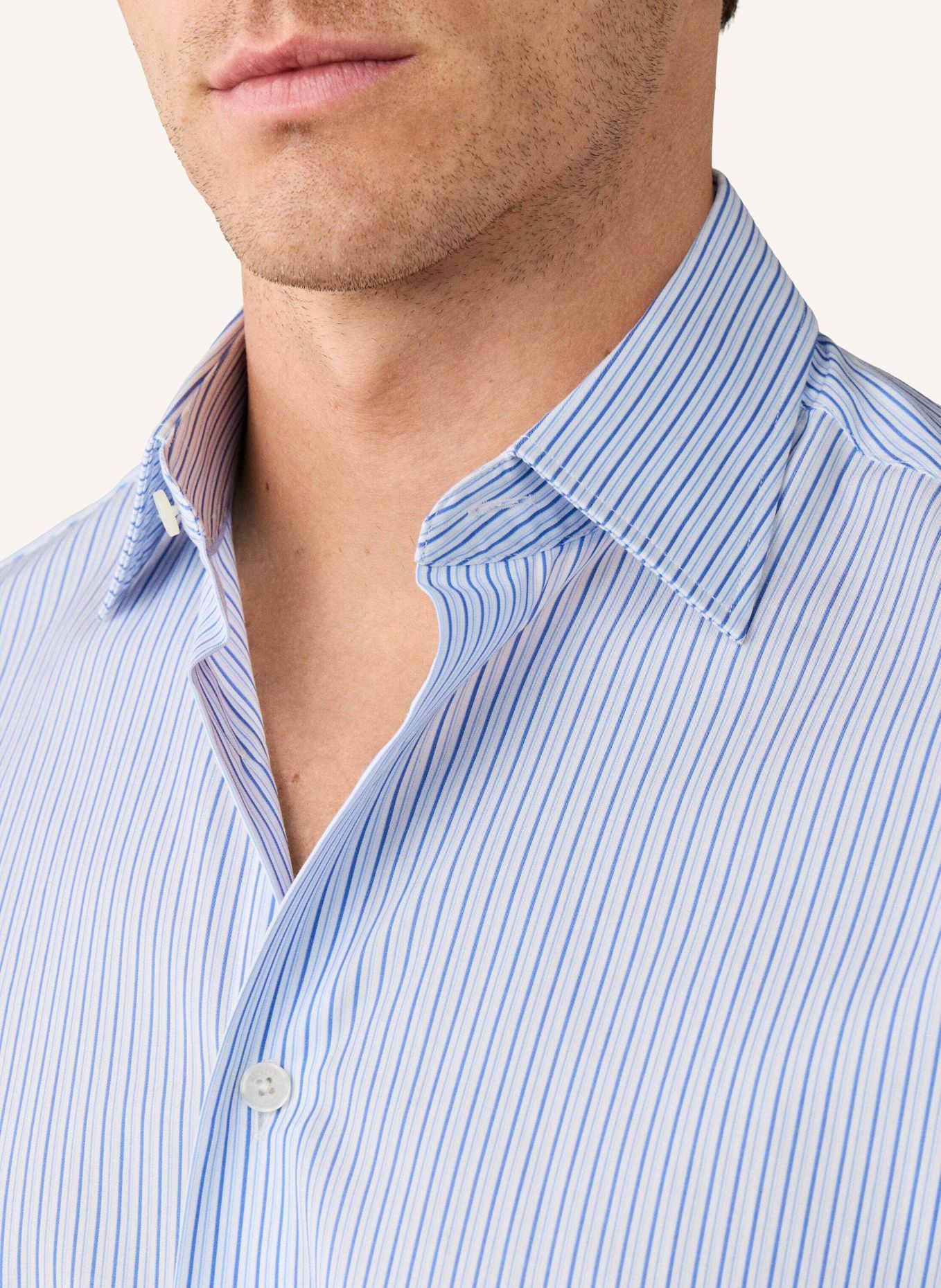 HACKETT LONDON Freizeithemd INTERLINE STR BLAZER: HELLBLAU