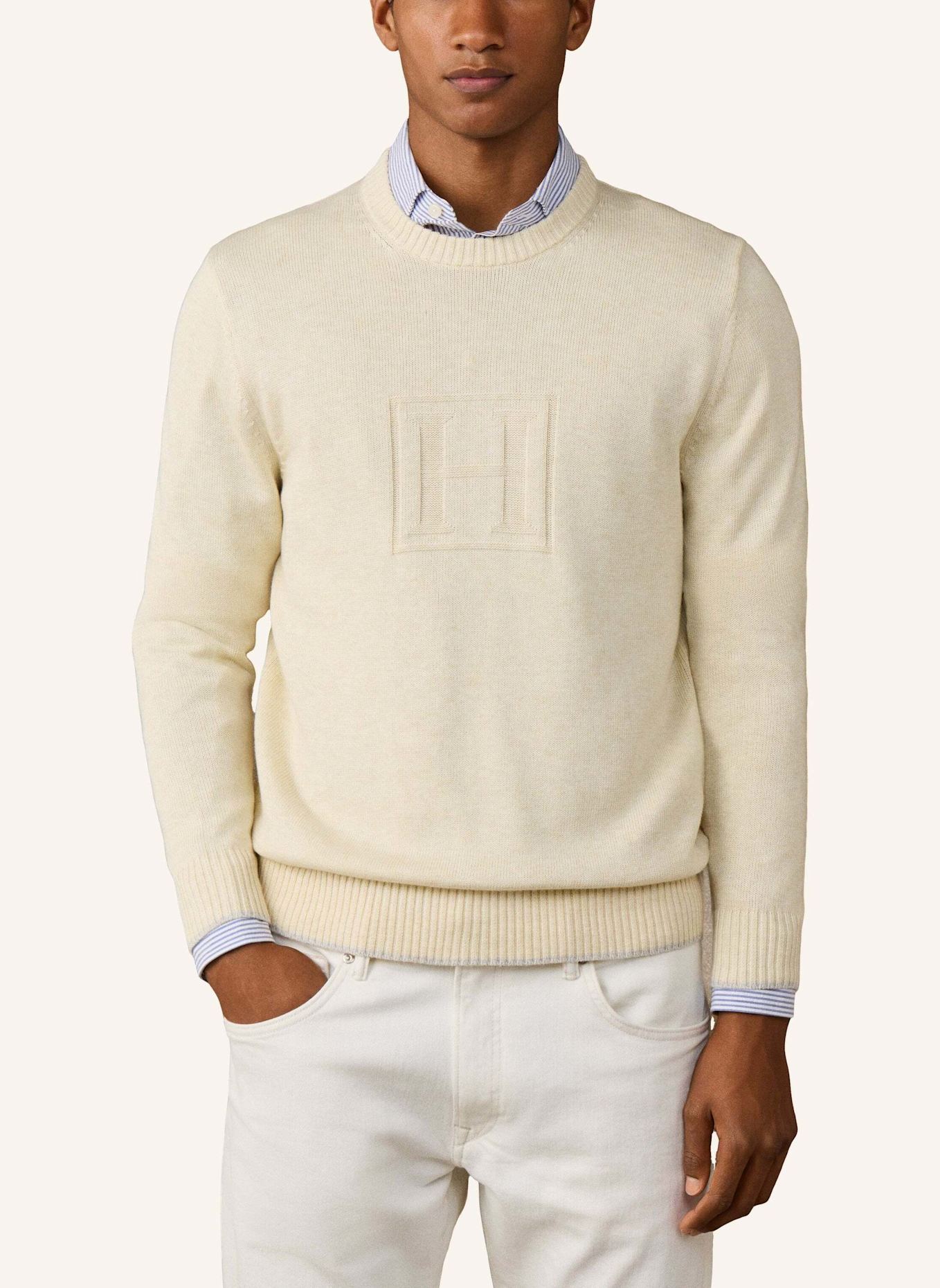 HACKETT LONDON Pullover HERITAGE H CREW: CREME
