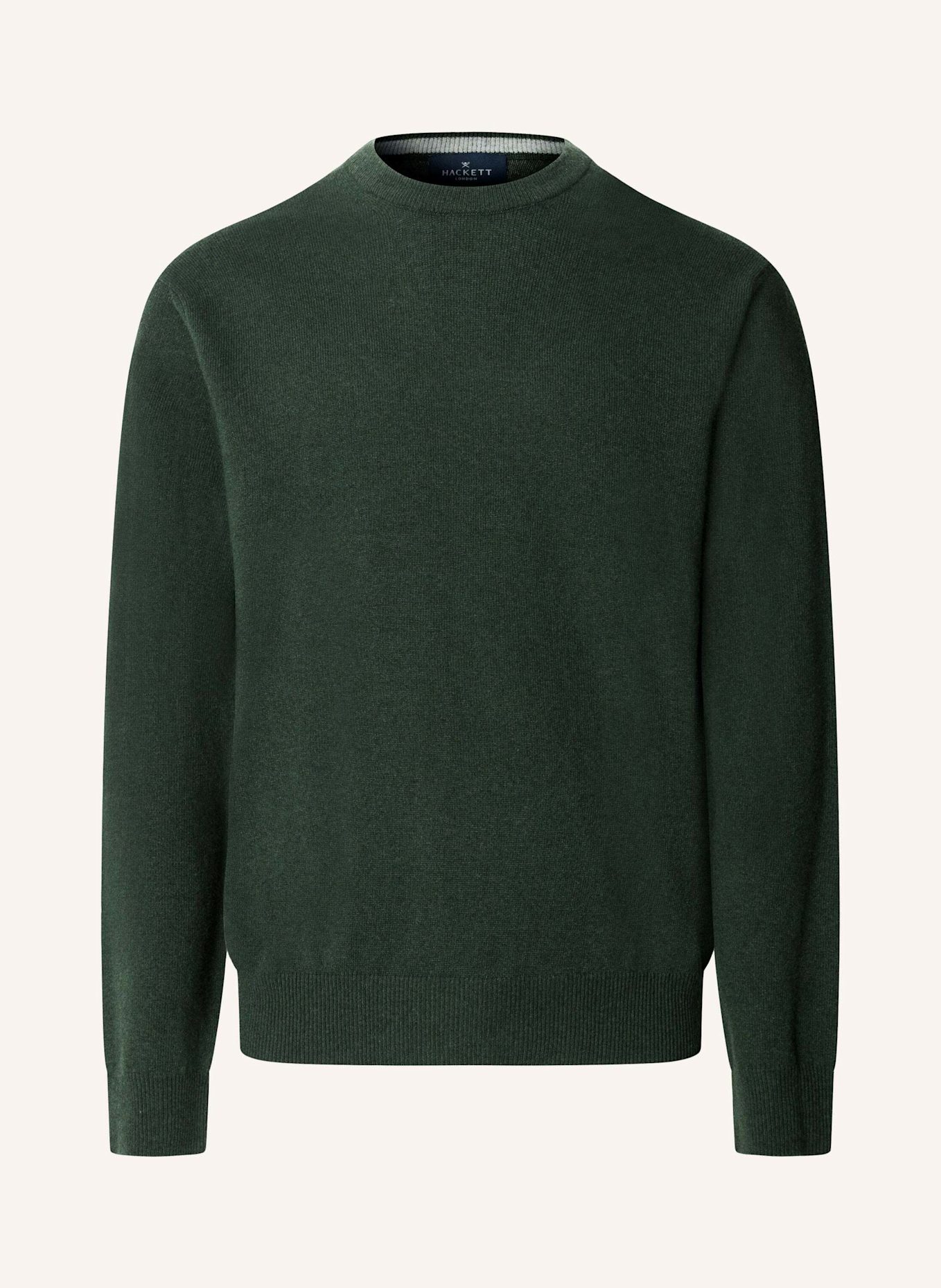 HACKETT LONDON Pullover MERINO CASH MIX CREW: GRÜN