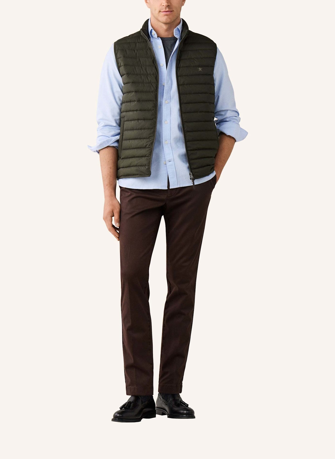 HACKETT LONDON Gilet ULTRA LW GILET: GRÜN