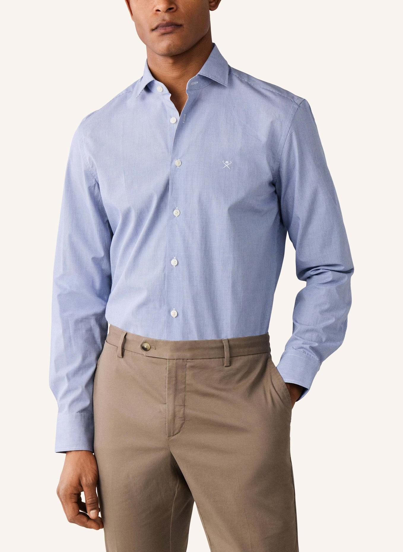HACKETT LONDON Freizeithemd CITY GINGHAM: DUNKELBLAU