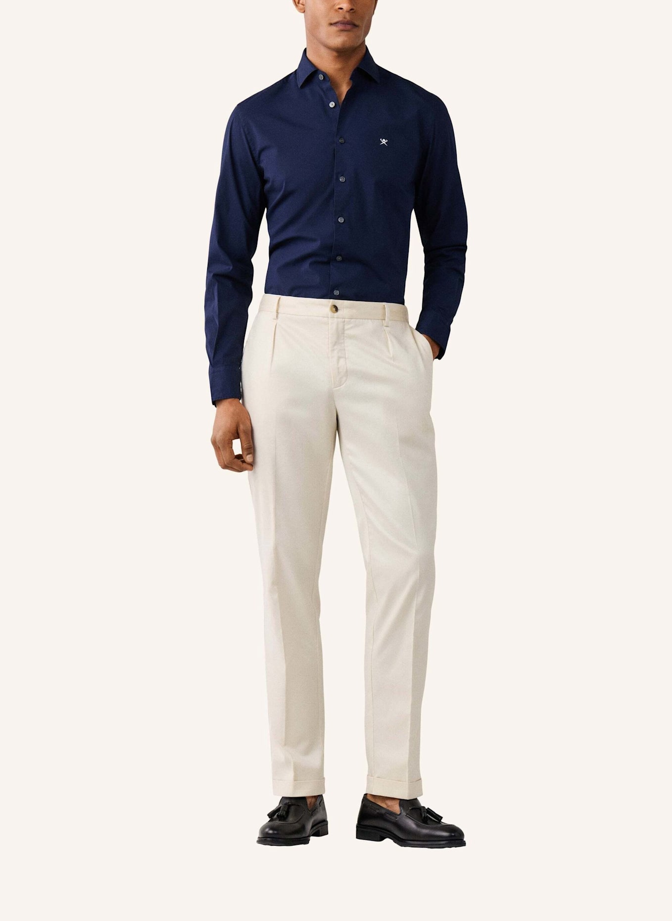 HACKETT LONDON Freizeithemd ESS STRETCH POP: BLAU
