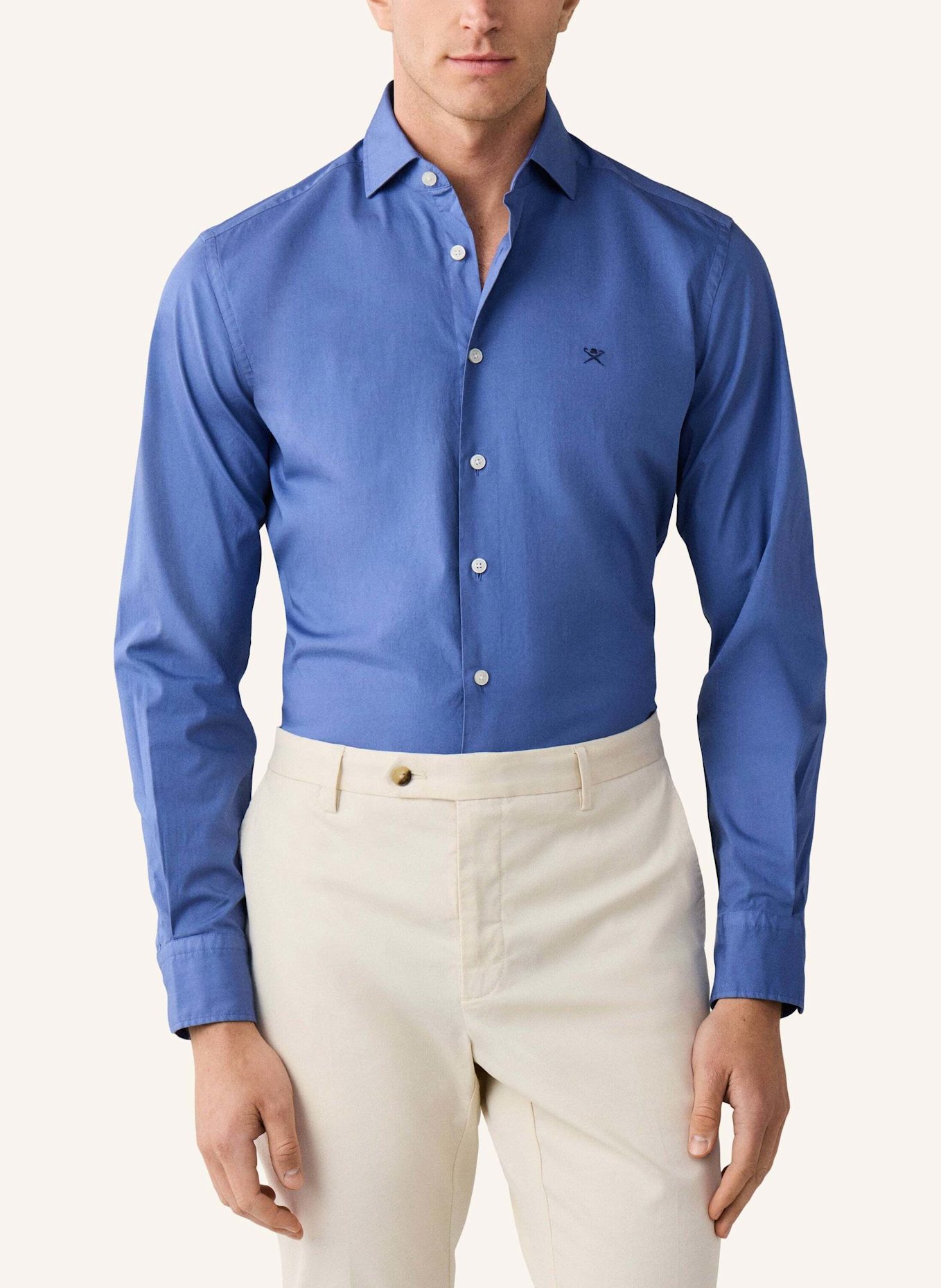 HACKETT LONDON Freizeithemd ESS STRETCH POP: BLAU