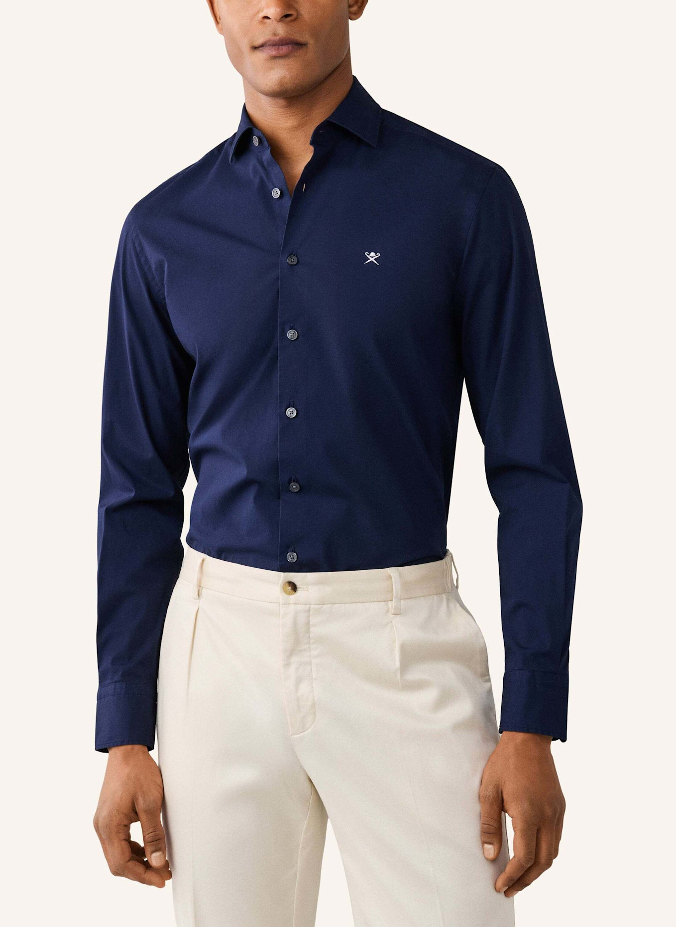 HACKETT LONDON Freizeithemd ESS STRETCH POP: BLAU