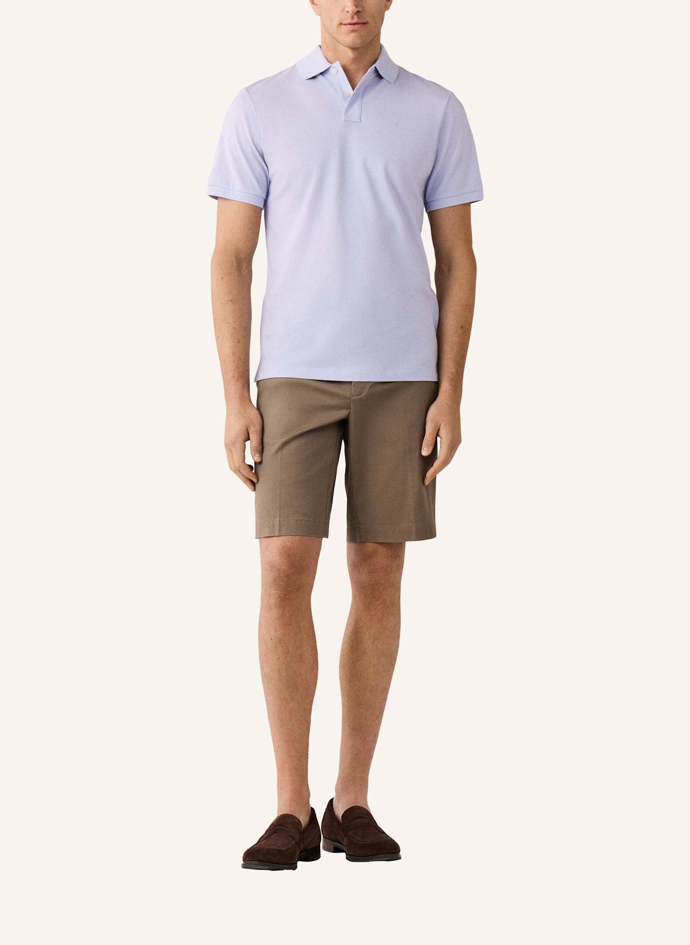 HACKETT LONDON Poloshirt SLIM FIT LOGO: LILA