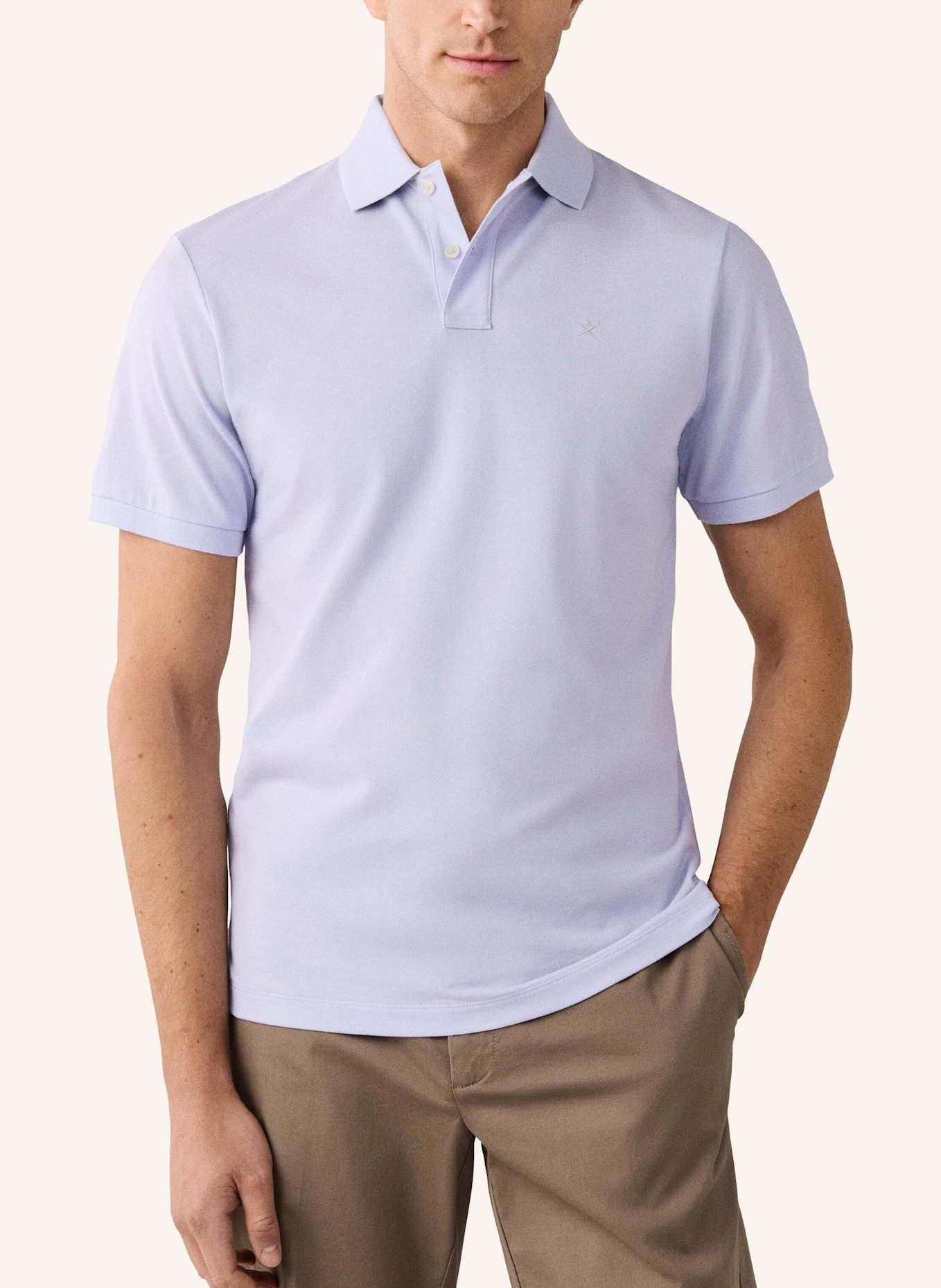 HACKETT LONDON Poloshirt SLIM FIT LOGO: LILA