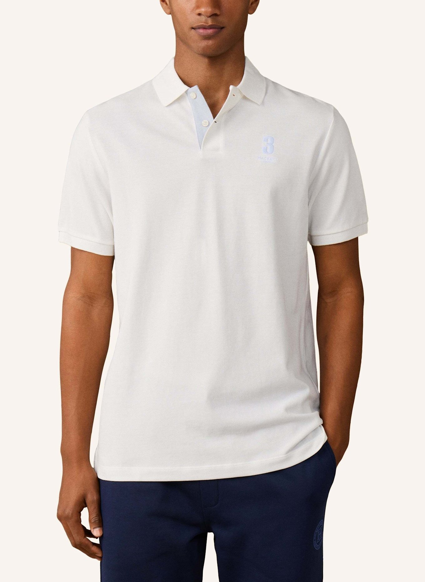 HACKETT LONDON Poloshirt HERITAGE NBR POLO: CREME