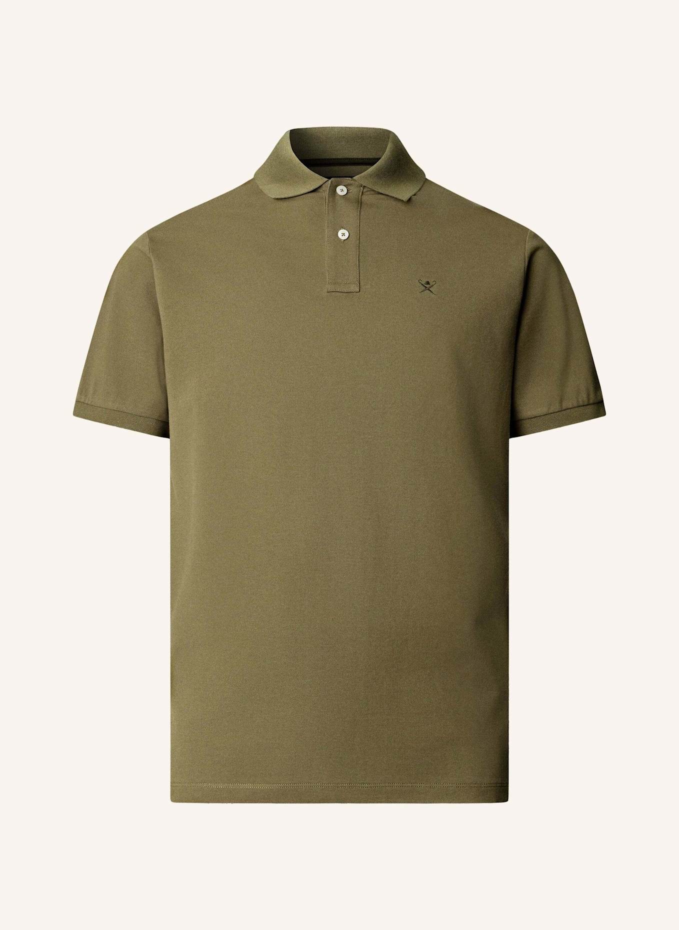 HACKETT LONDON Poloshirt SLIM FIT LOGO: OLIV