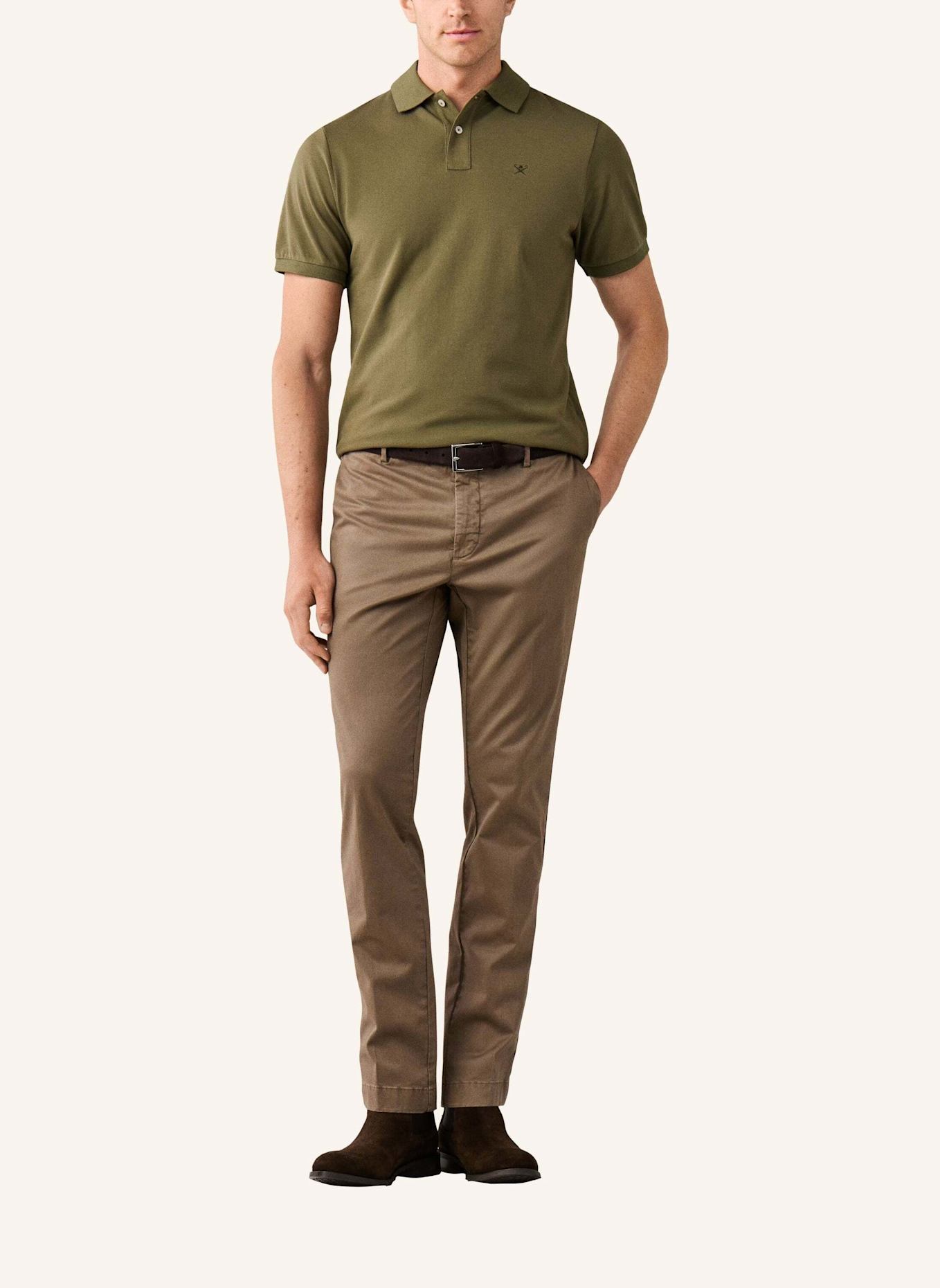 HACKETT LONDON Poloshirt SLIM FIT LOGO: OLIV