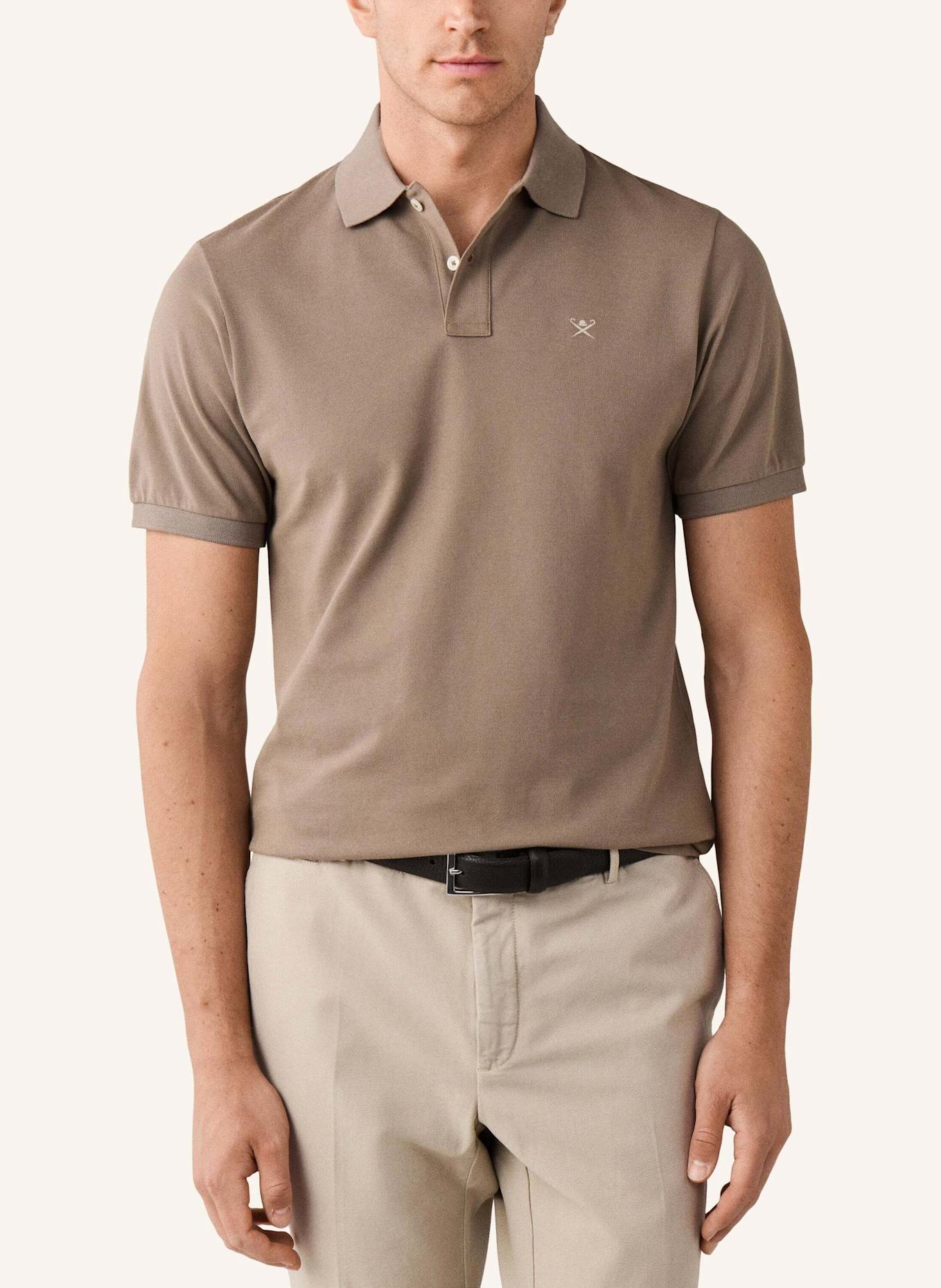HACKETT LONDON Poloshirt SLIM FIT LOGO: BEIGE