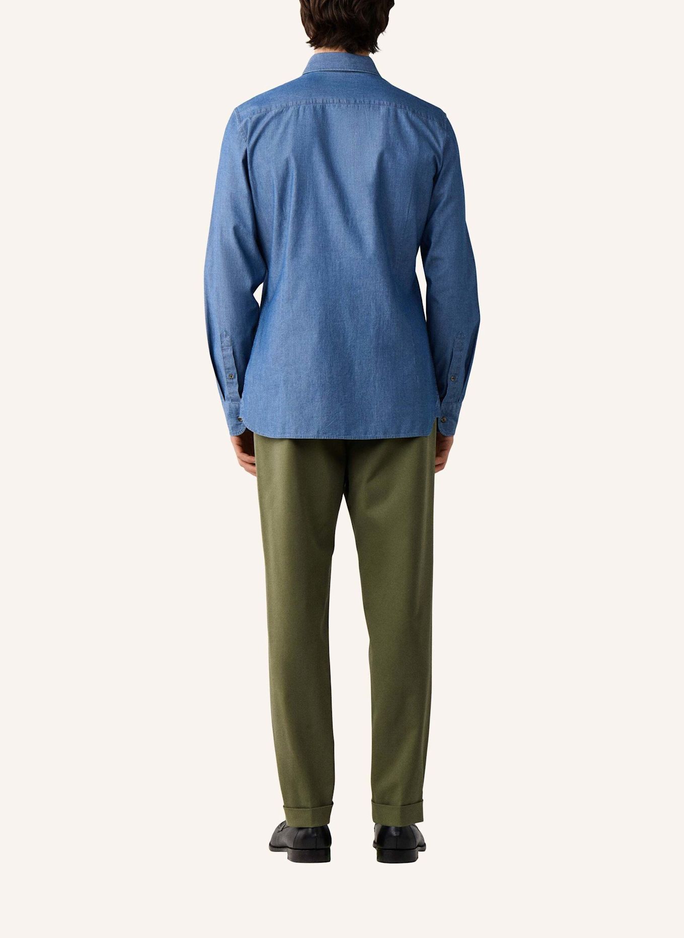 HACKETT LONDON Freizeithemd CLEAN CHAMBRAY: DUNKELBLAU