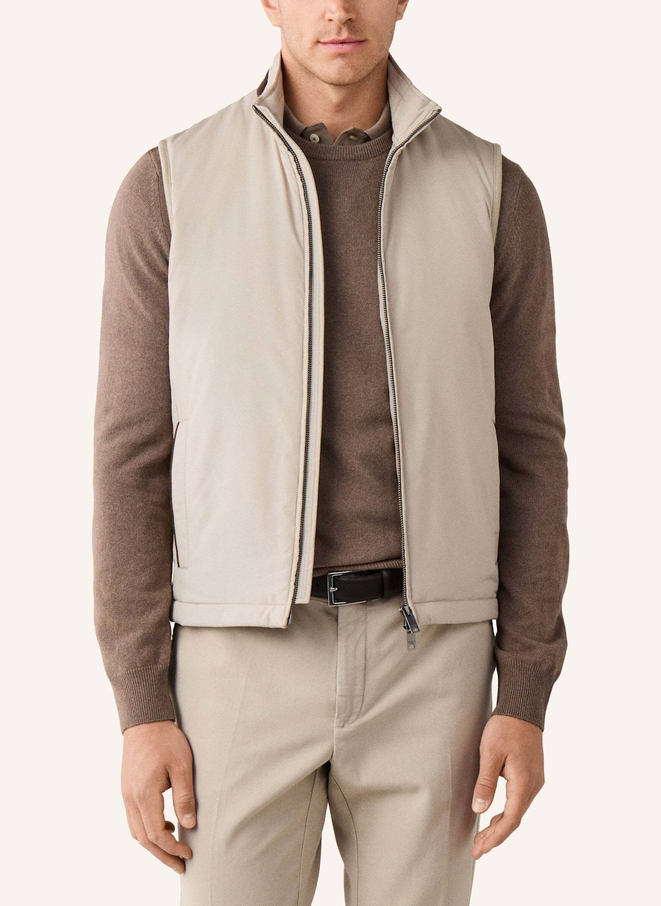 HACKETT LONDON Gilet WINDSOR GILET: BEIGE