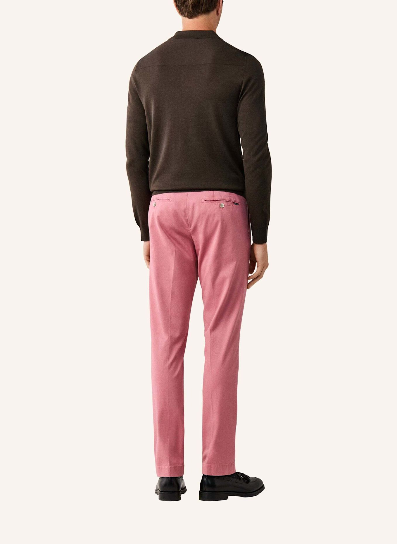 HACKETT LONDON Pullover MERINO SILK LS POLO: GRÜN