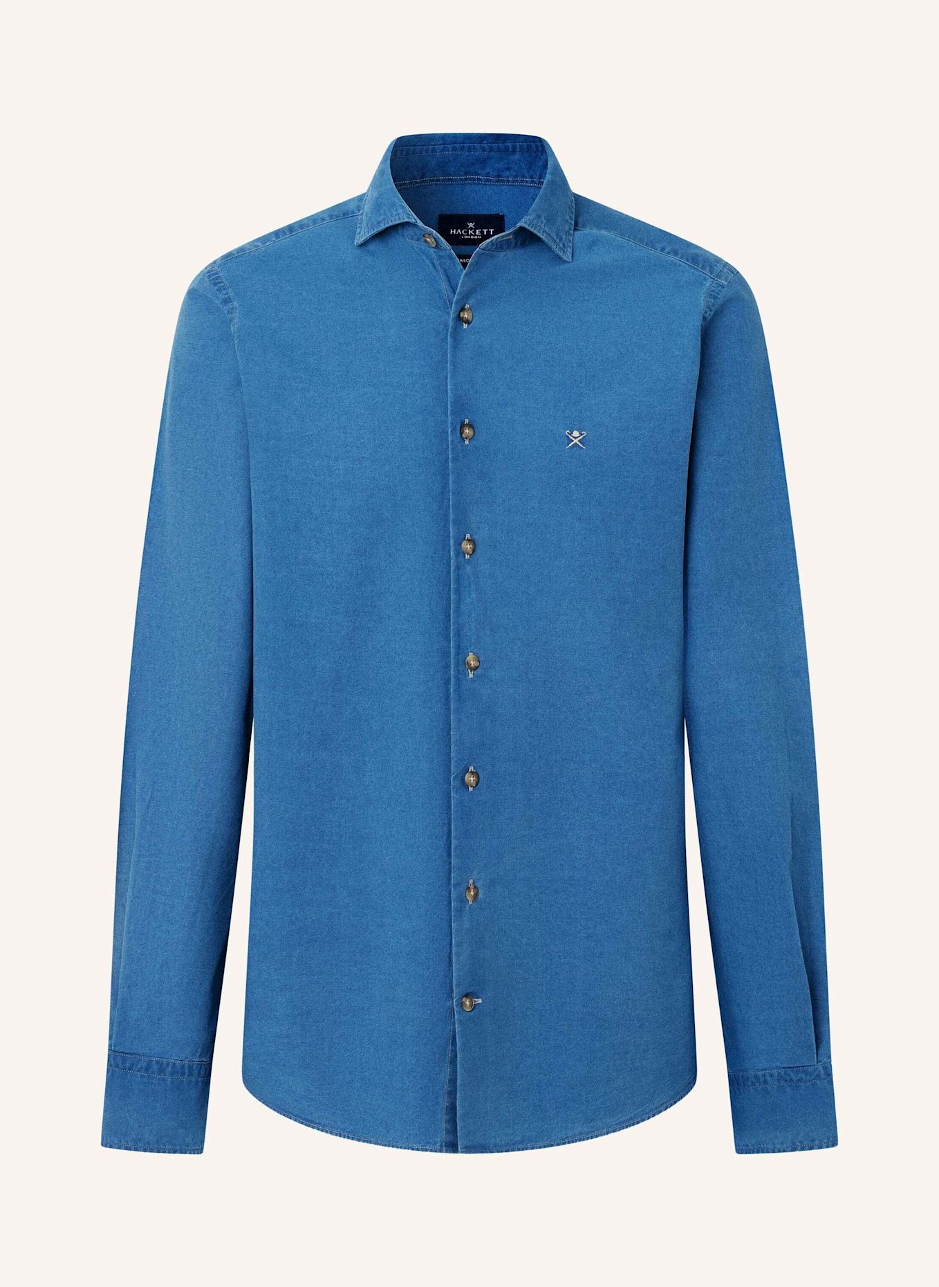 HACKETT LONDON Freizeithemd ESS MID DENIM: DUNKELBLAU