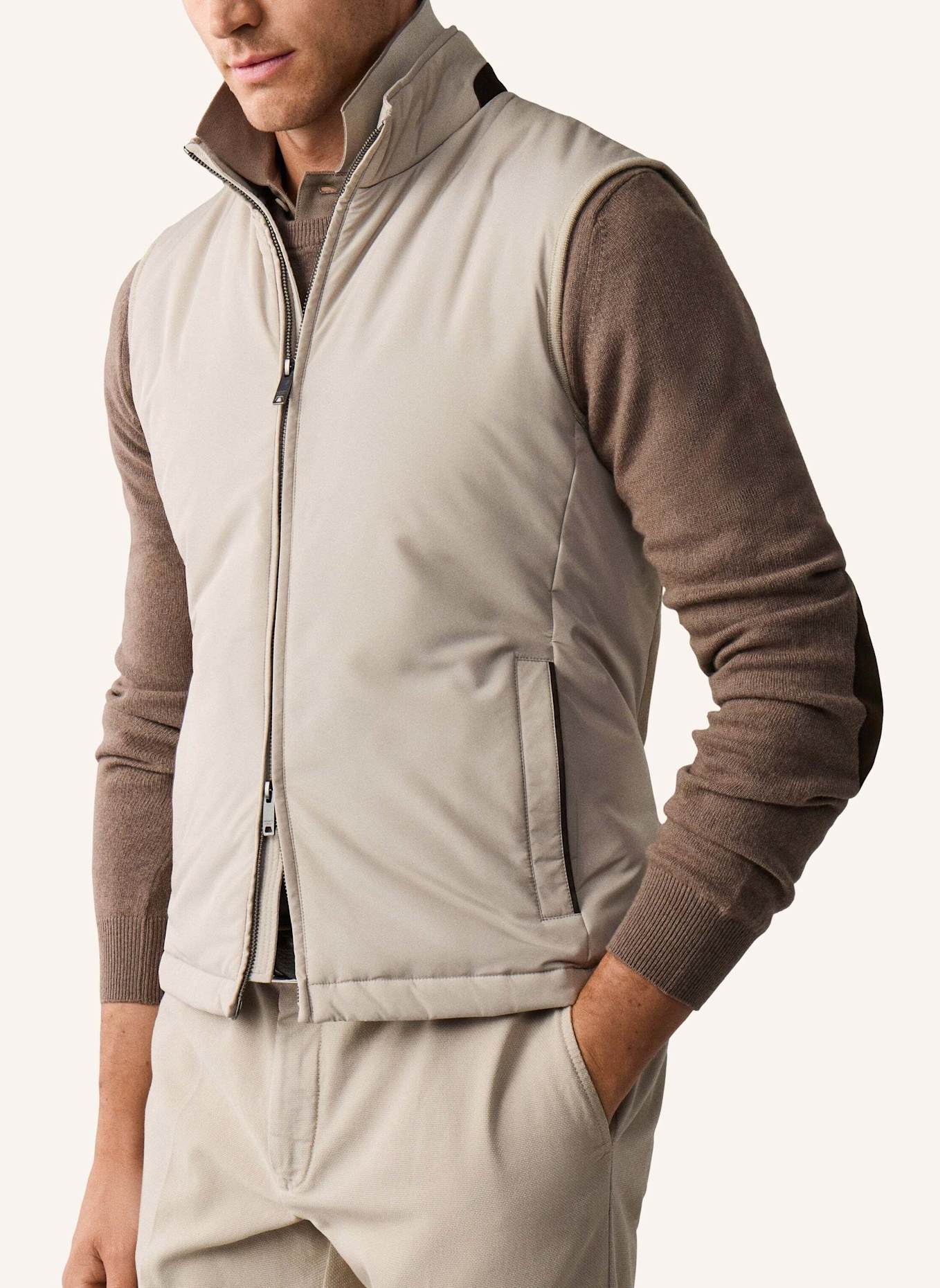 HACKETT LONDON Gilet WINDSOR GILET: BEIGE