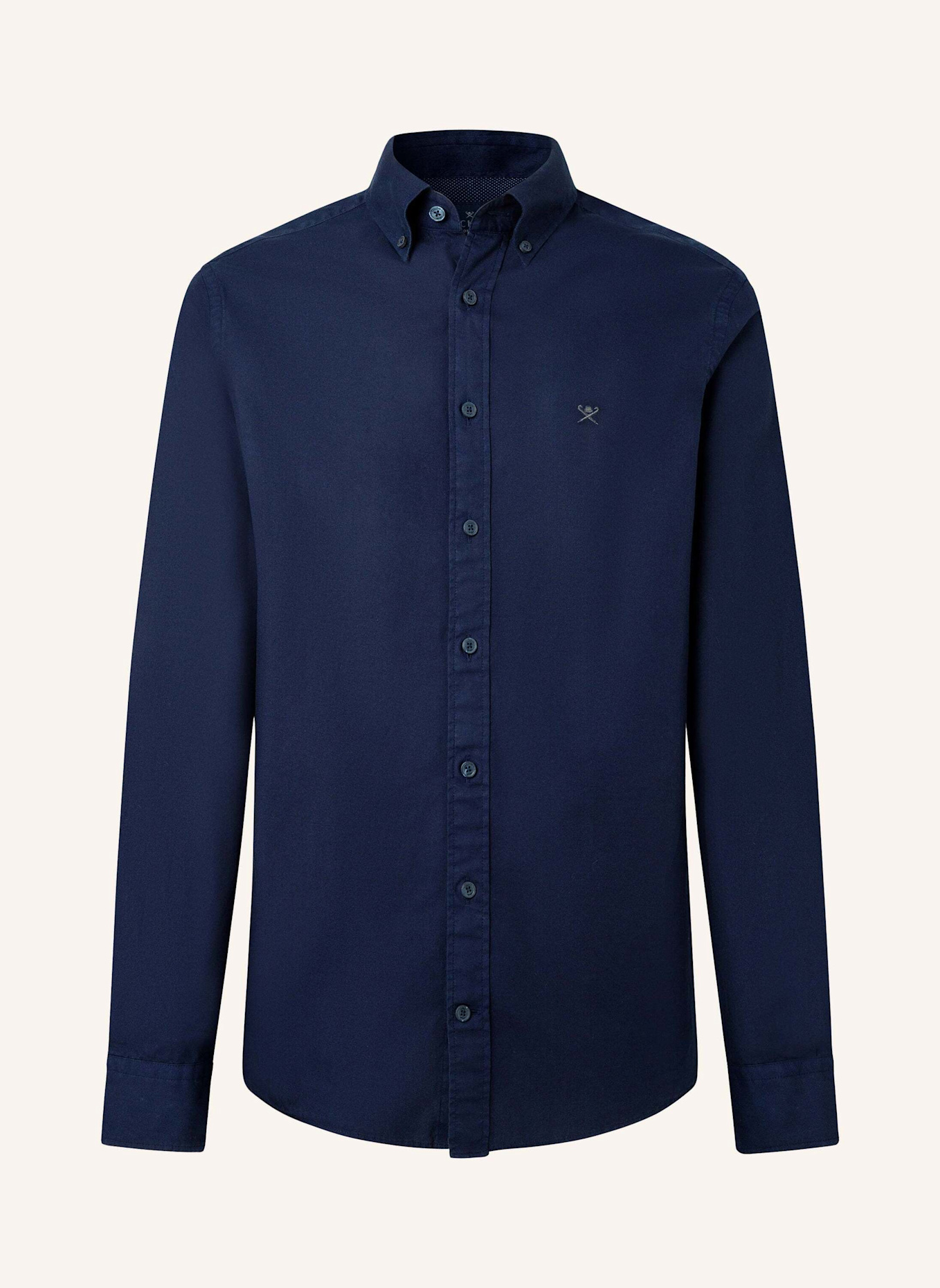 HACKETT LONDON Freizeithemd ESS GMT DYED OXFORD: BLAU