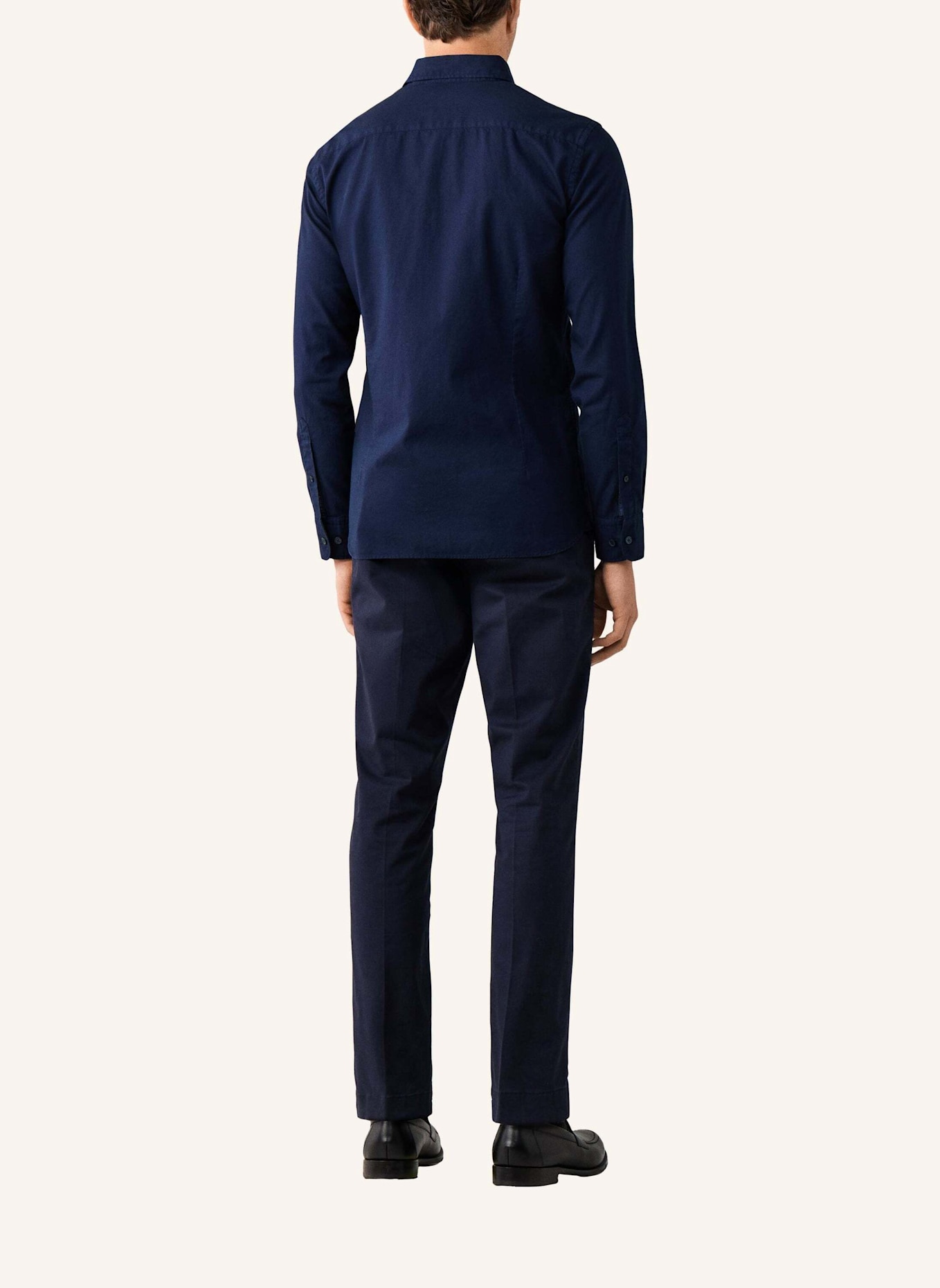 HACKETT LONDON Freizeithemd ESS GMT DYED OXFORD: BLAU