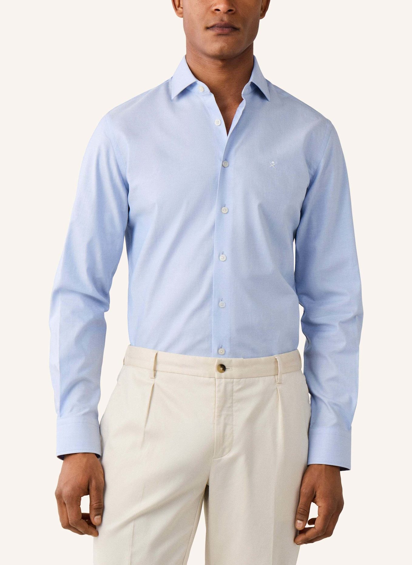 HACKETT LONDON Freizeithemd ESS TEXTURE: HELLBLAU