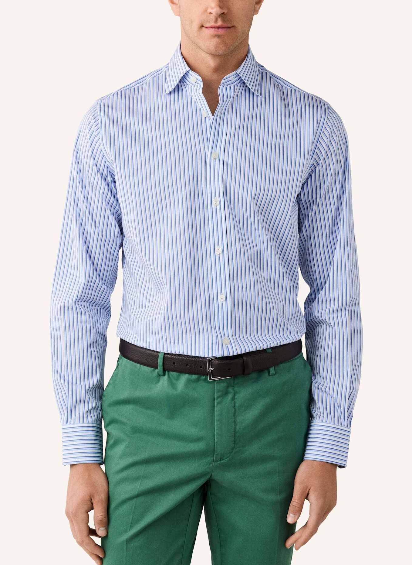 HACKETT LONDON Freizeithemd DUALTONE STR BLAZER: BLAU