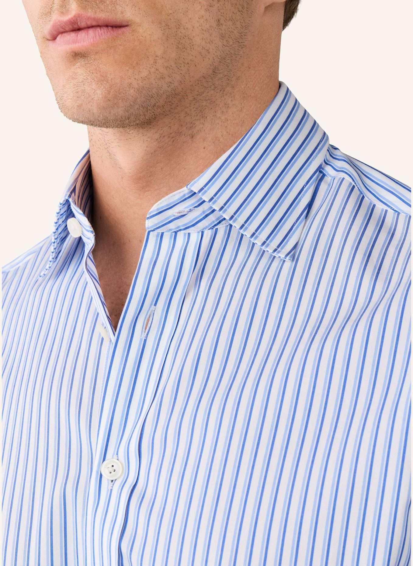 HACKETT LONDON Freizeithemd DUALTONE STR BLAZER: BLAU