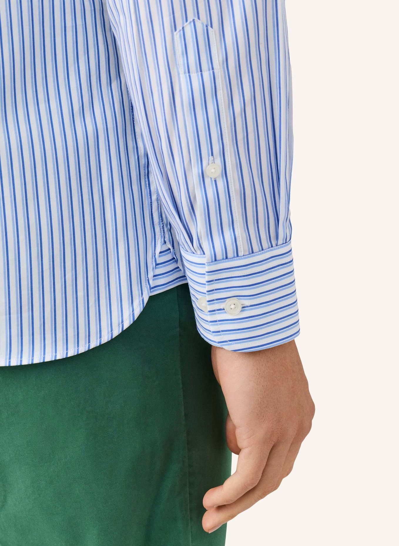 HACKETT LONDON Freizeithemd DUALTONE STR BLAZER: BLAU