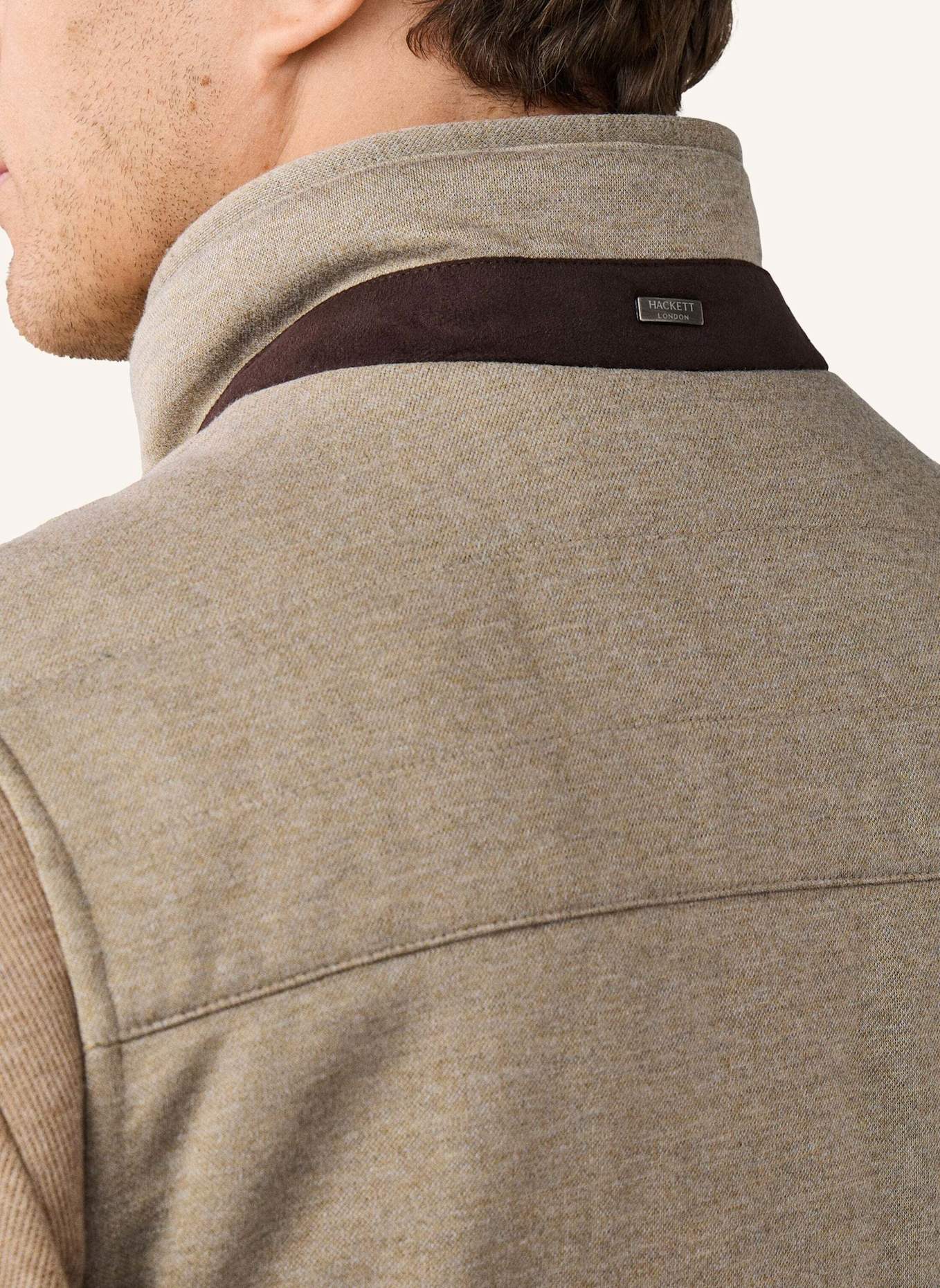 HACKETT LONDON Gilet TTVL JERSEY GILET: BEIGE