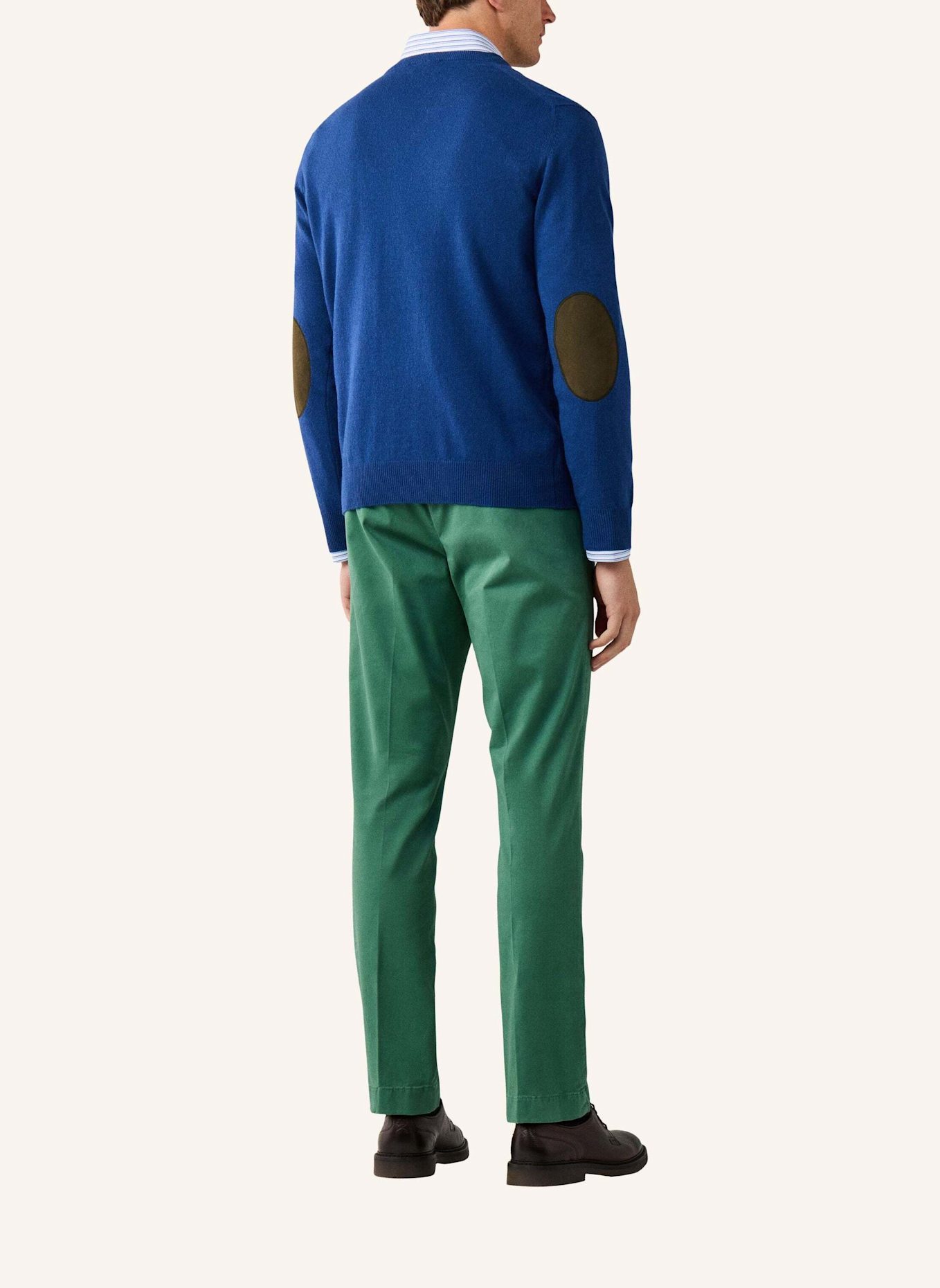 HACKETT LONDON Pullover MERINO CASH MIX V: BLAU