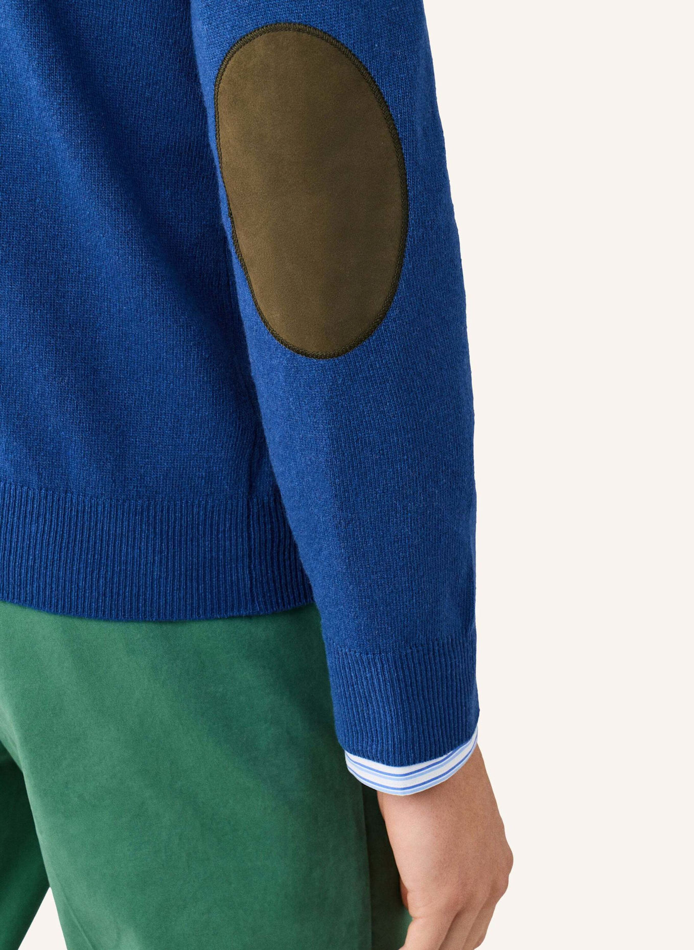 HACKETT LONDON Pullover MERINO CASH MIX V: BLAU