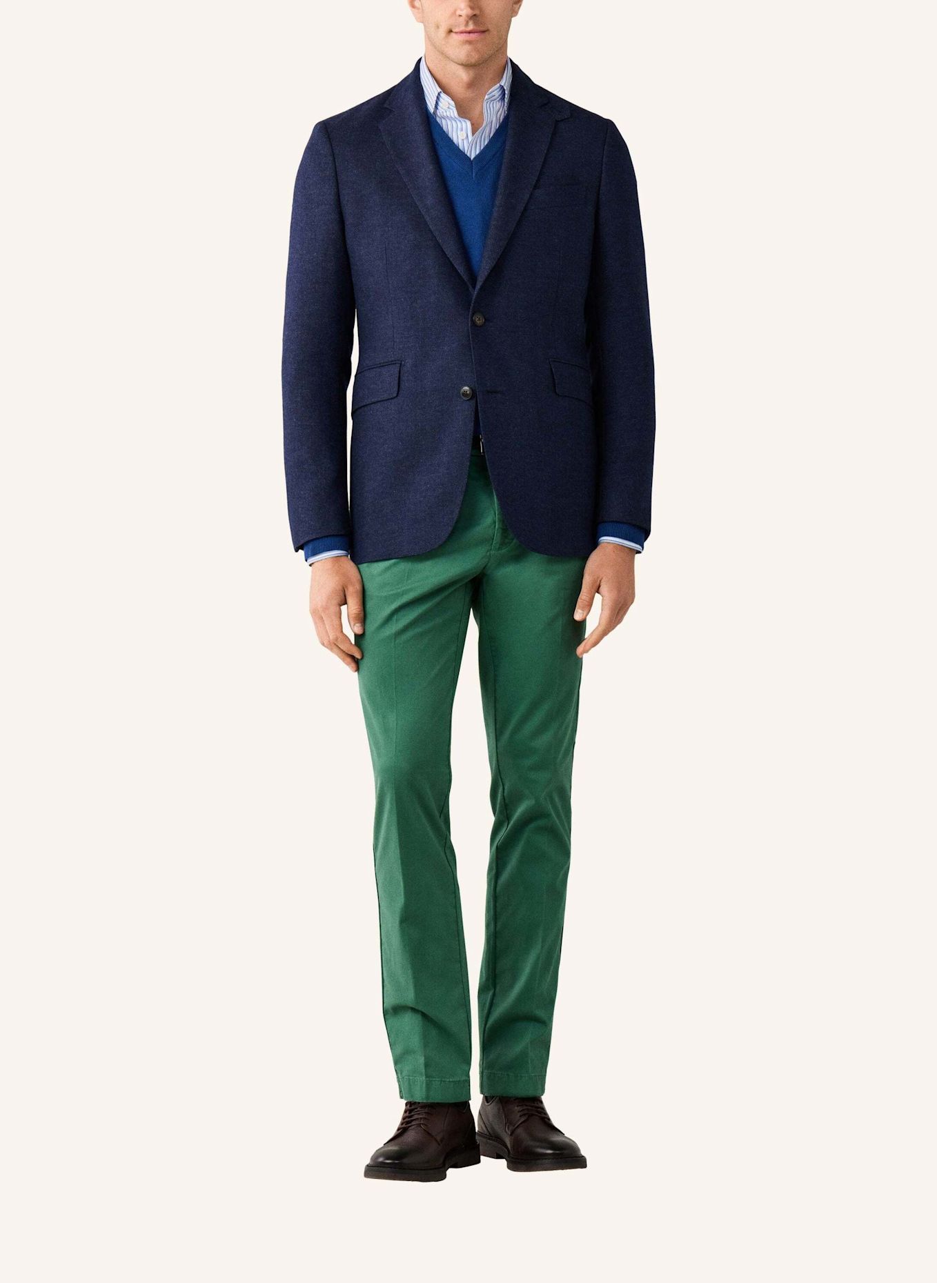 HACKETT LONDON Sakko WOOL HBONE JKT: BLAU
