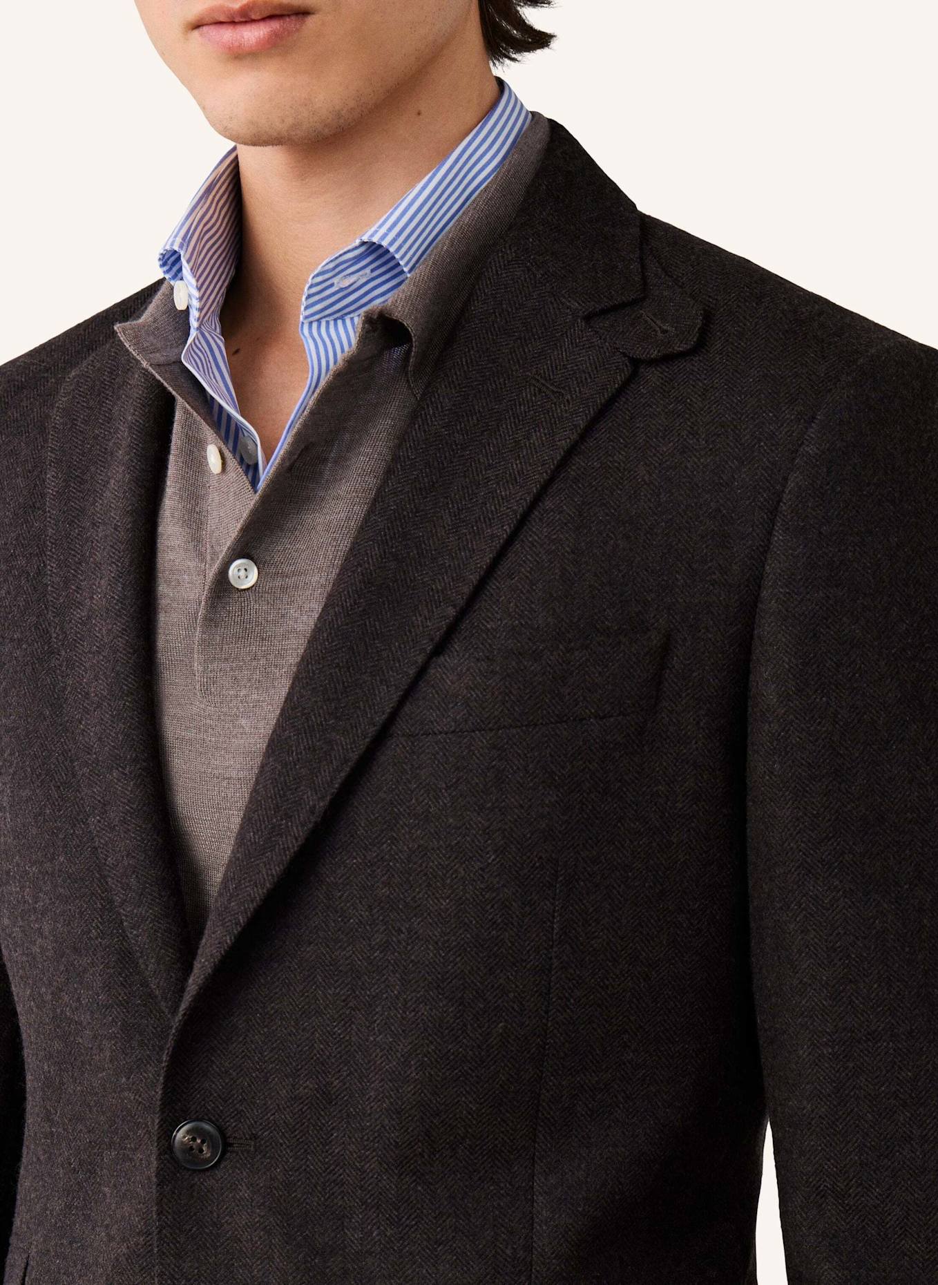 HACKETT LONDON Sakko WOOL HBONE JKT: BRAUN