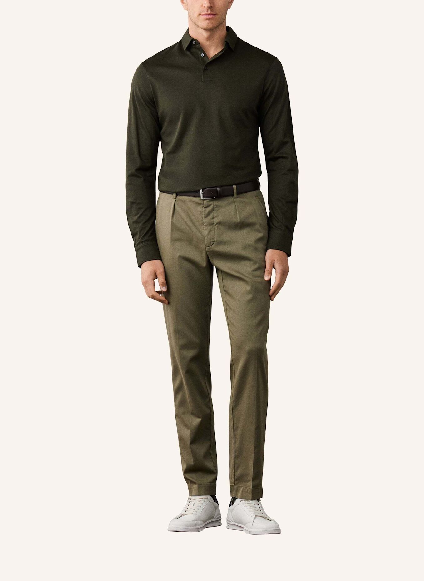 HACKETT LONDON Poloshirt TTVL PIQUE POLO LS: GRÜN