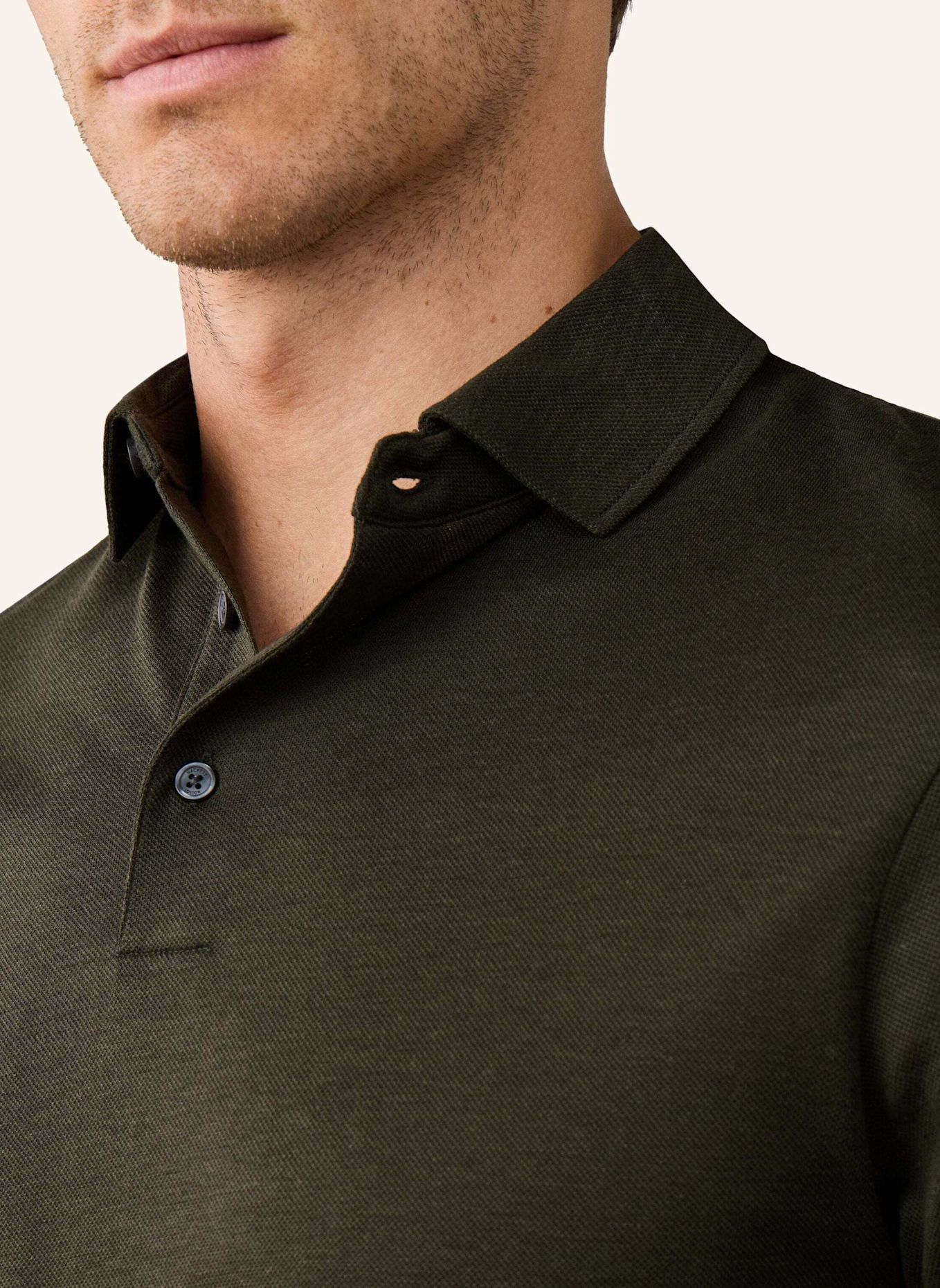 HACKETT LONDON Poloshirt TTVL PIQUE POLO LS: GRÜN
