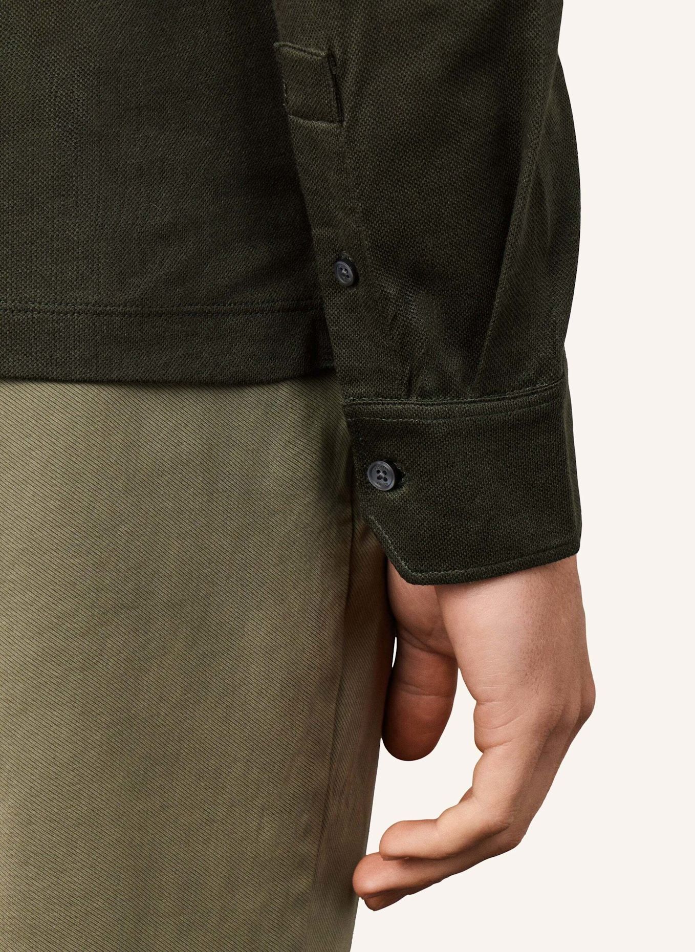 HACKETT LONDON Poloshirt TTVL PIQUE POLO LS: GRÜN