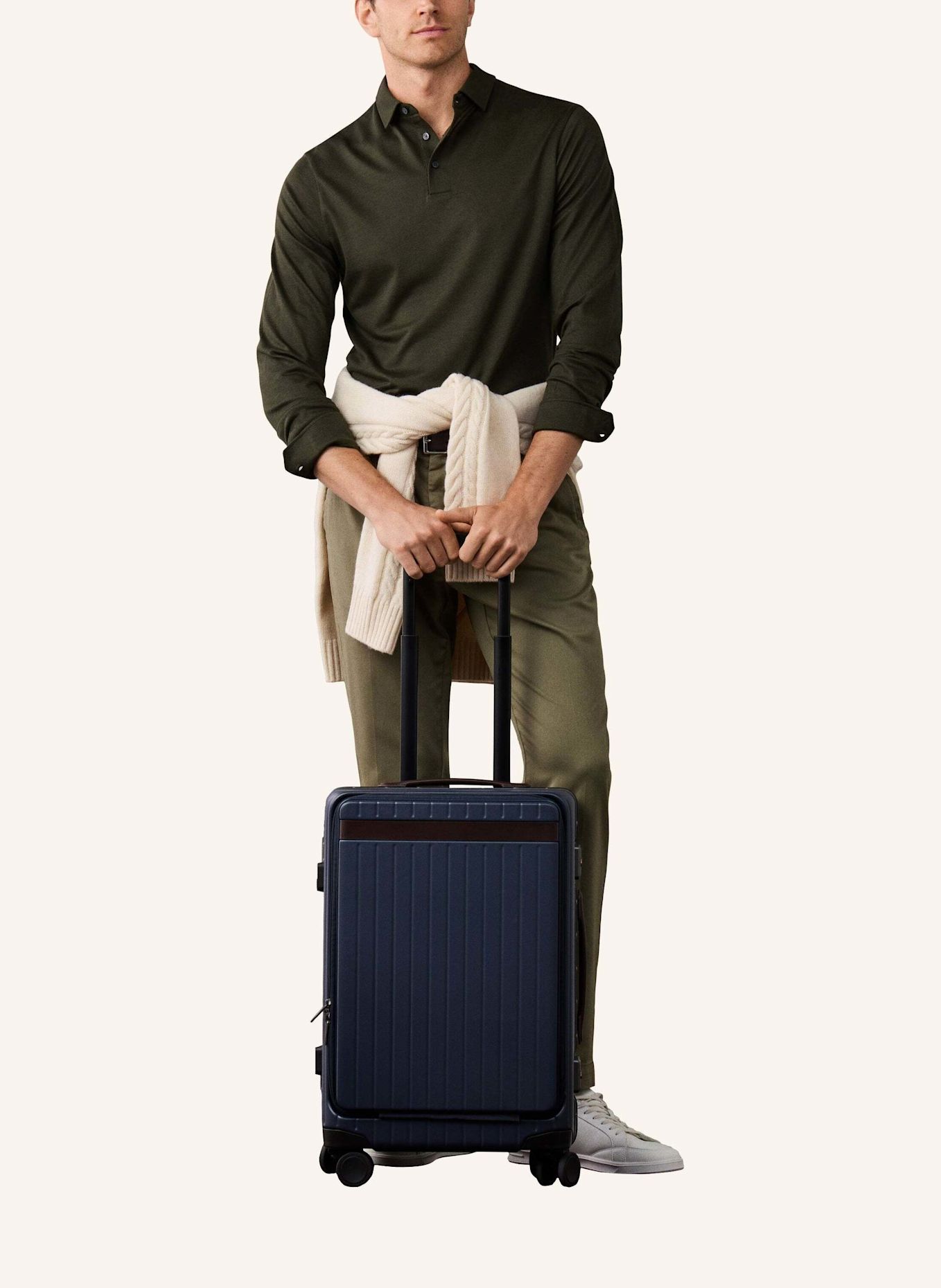 HACKETT LONDON Poloshirt TTVL PIQUE POLO LS: GRÜN