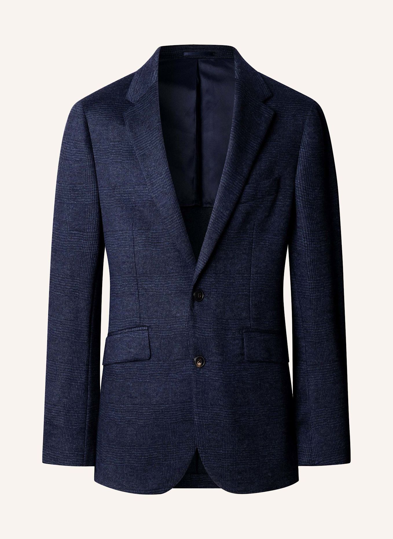 HACKETT LONDON Sakko TTVL GCHK KNIT CC: DUNKELBLAU