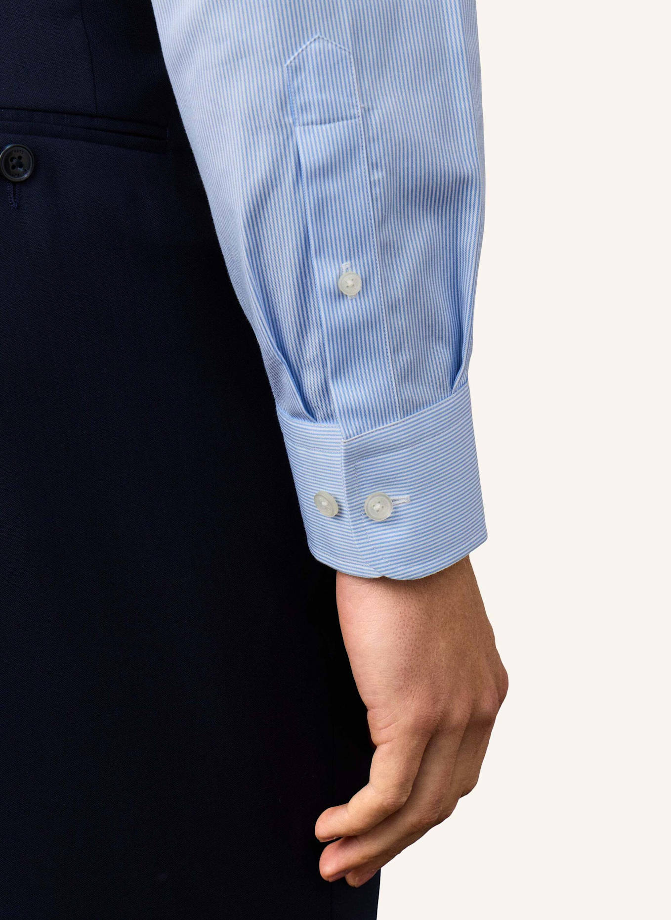 HACKETT LONDON Freizeithemd TTVL EASYCARE BENGAL: HELLBLAU