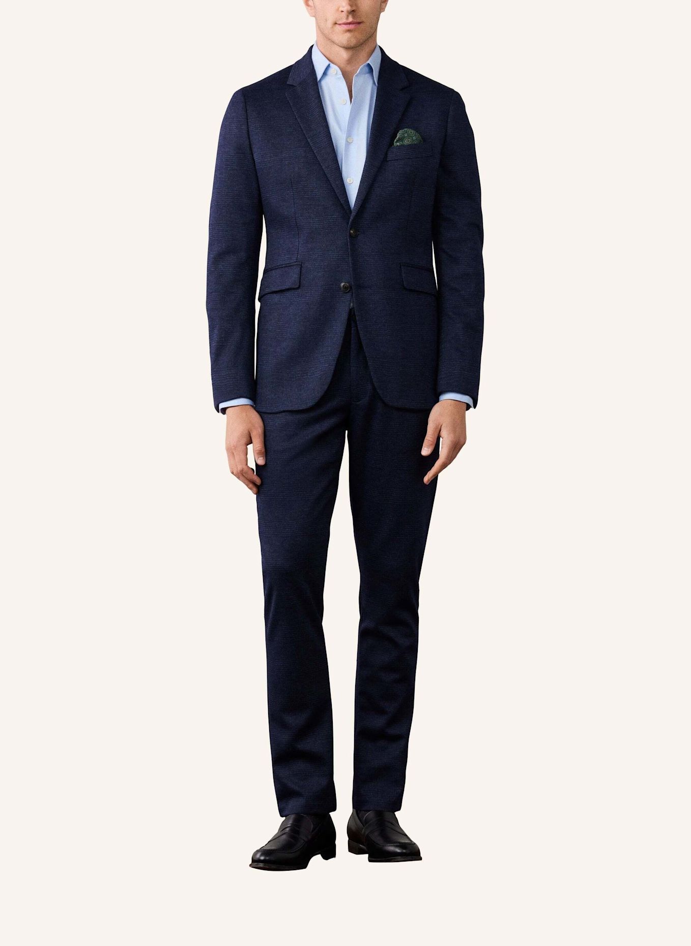HACKETT LONDON Sakko TTVL GCHK KNIT CC: DUNKELBLAU