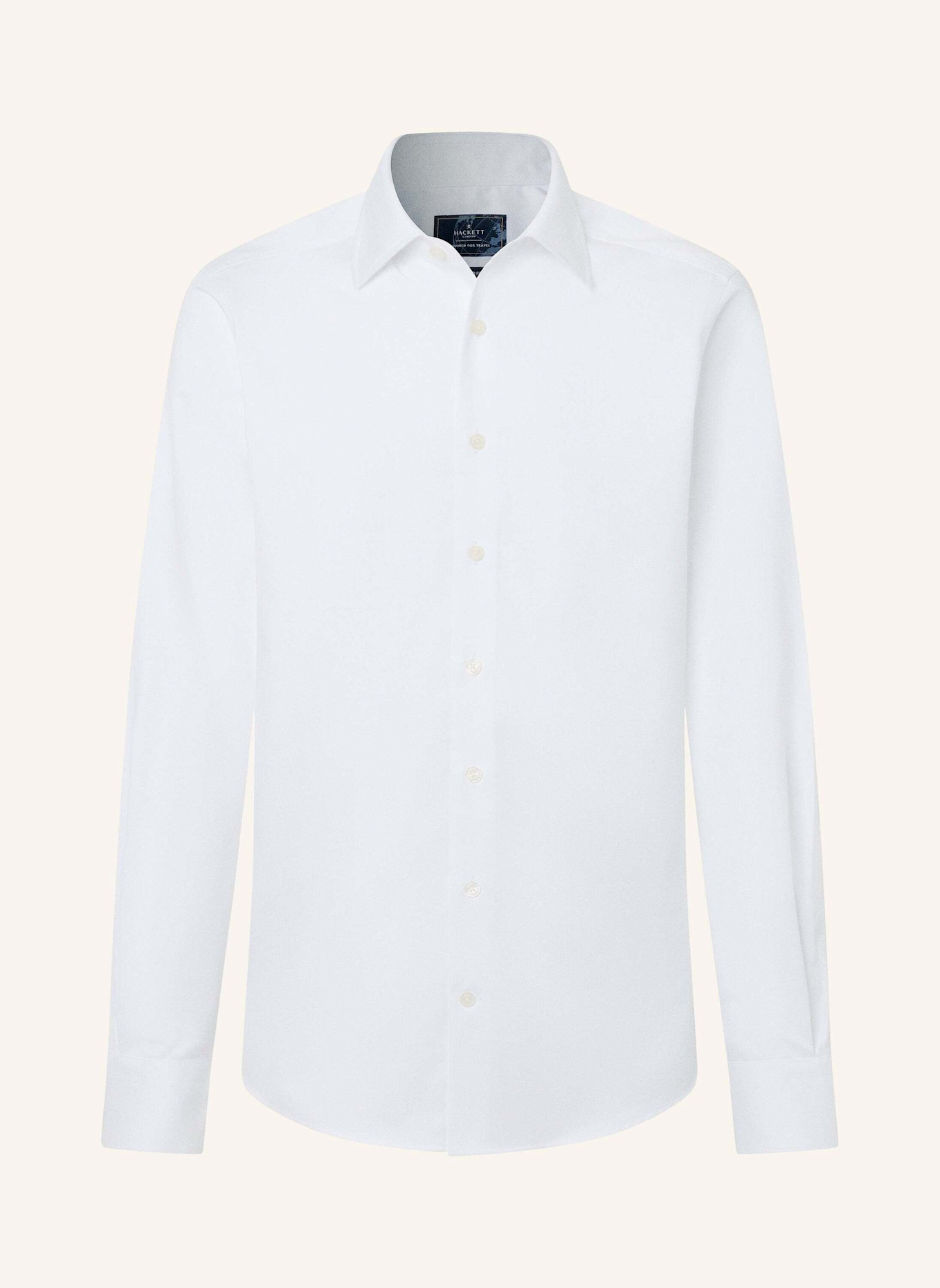 HACKETT LONDON Freizeithemd TTVL EASYCARE SOLID: WEISS